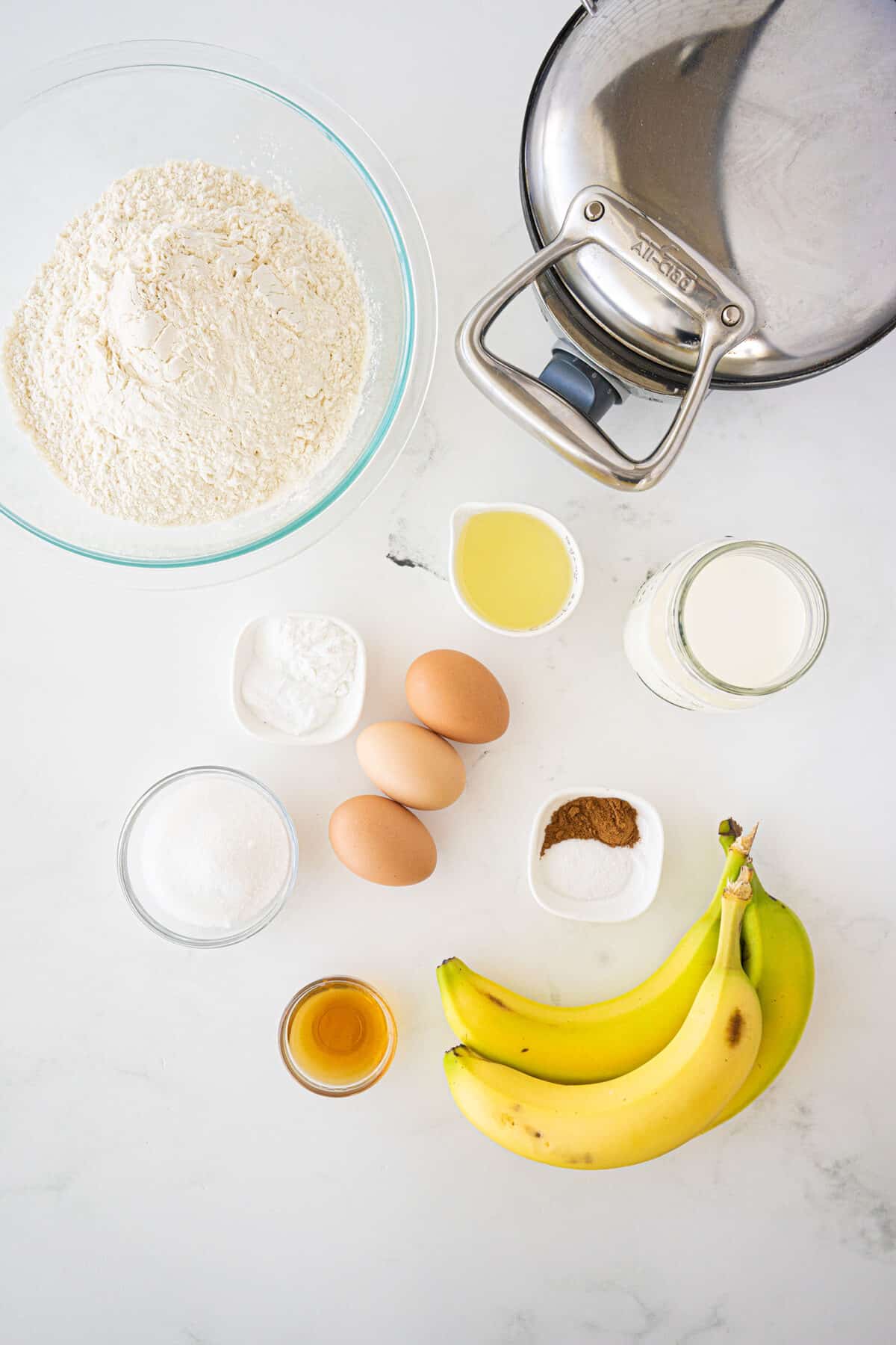 Banana Waffle ingredients