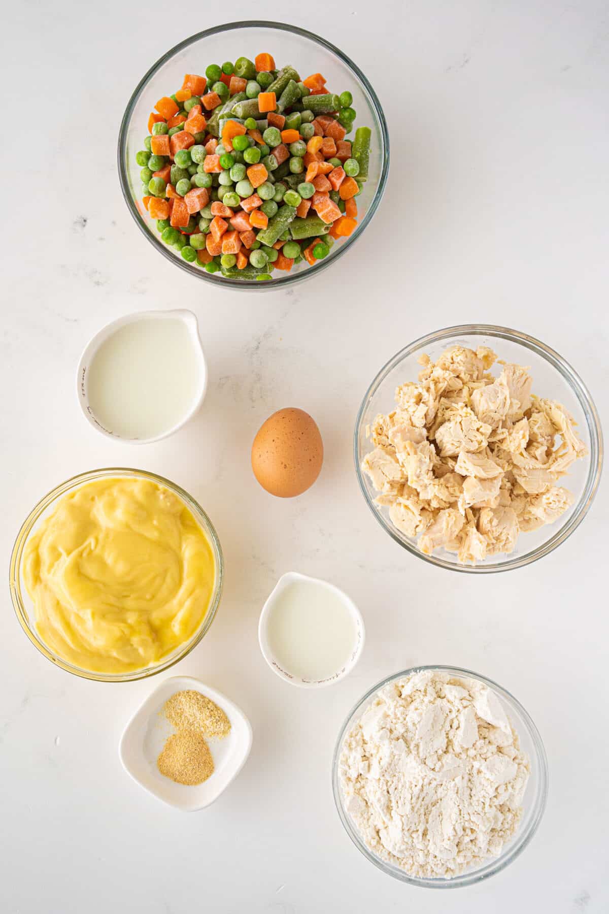 ingredients for Bisquick™ Chicken Pot Pie