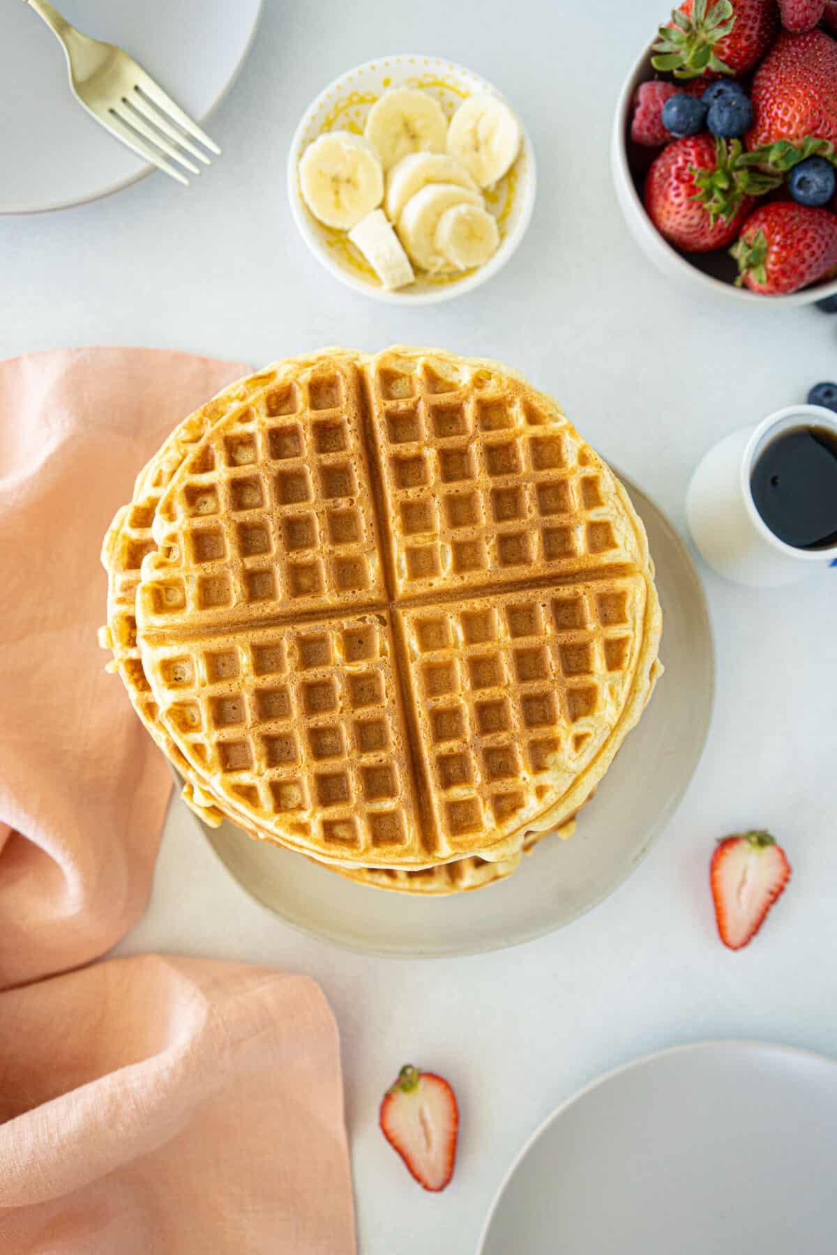 plain buttermilk waffles