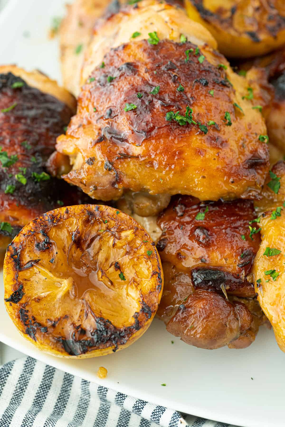 Lemon Garlic Chicken - Close-up