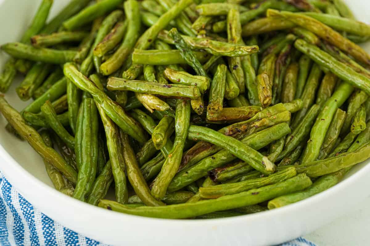 roasted green beans