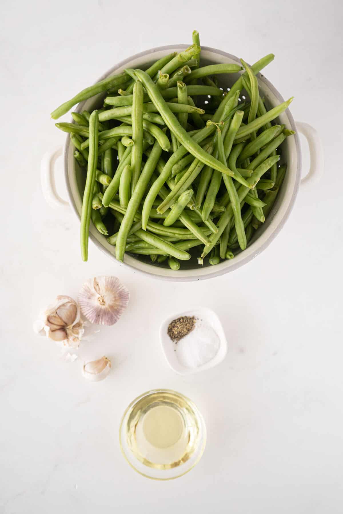 ingredients for roasted green beans