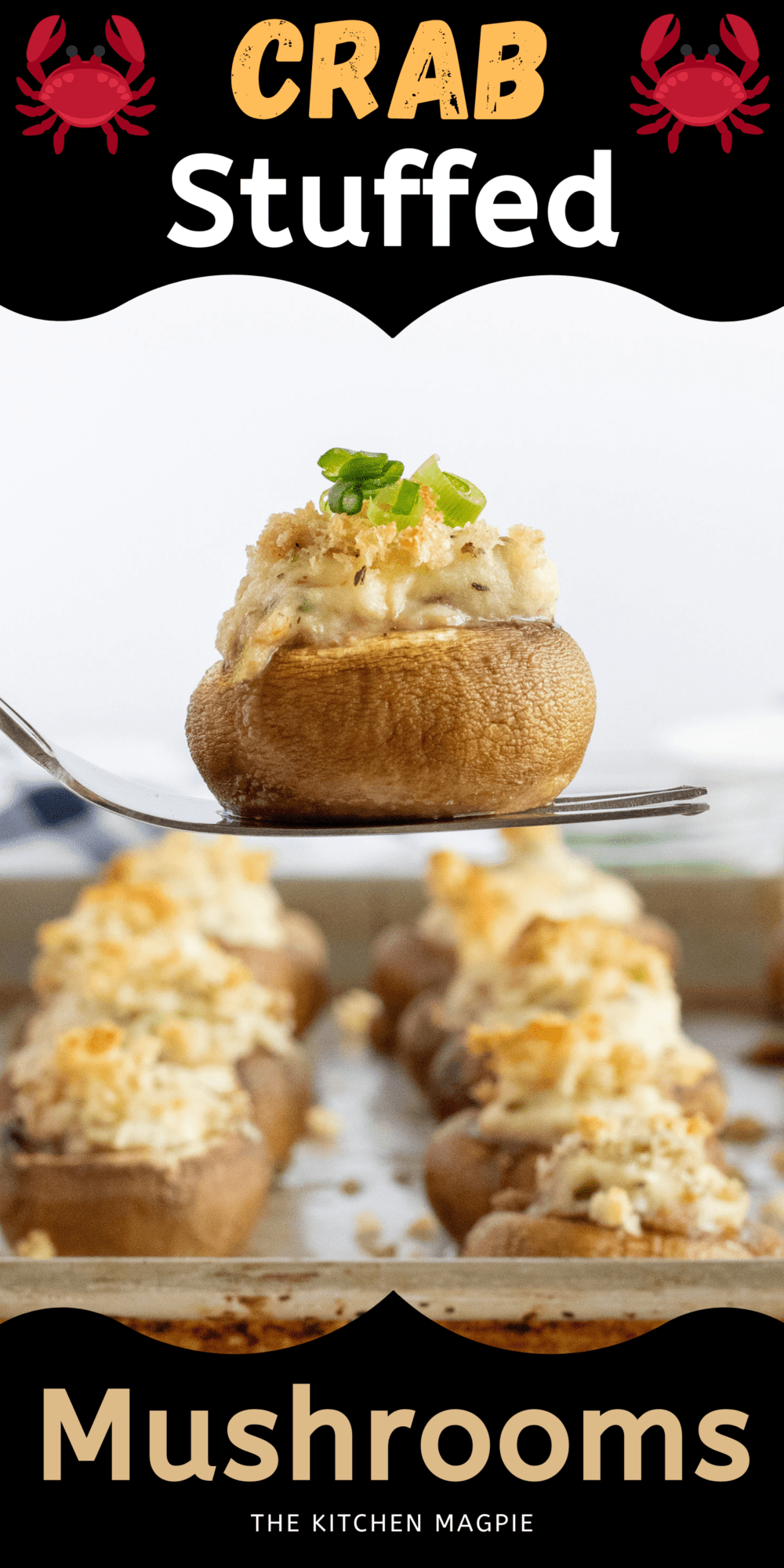 These delectable, easy to make crab stuffed mushrooms are the perfect appetizer and will be a hit with family and guests alike!