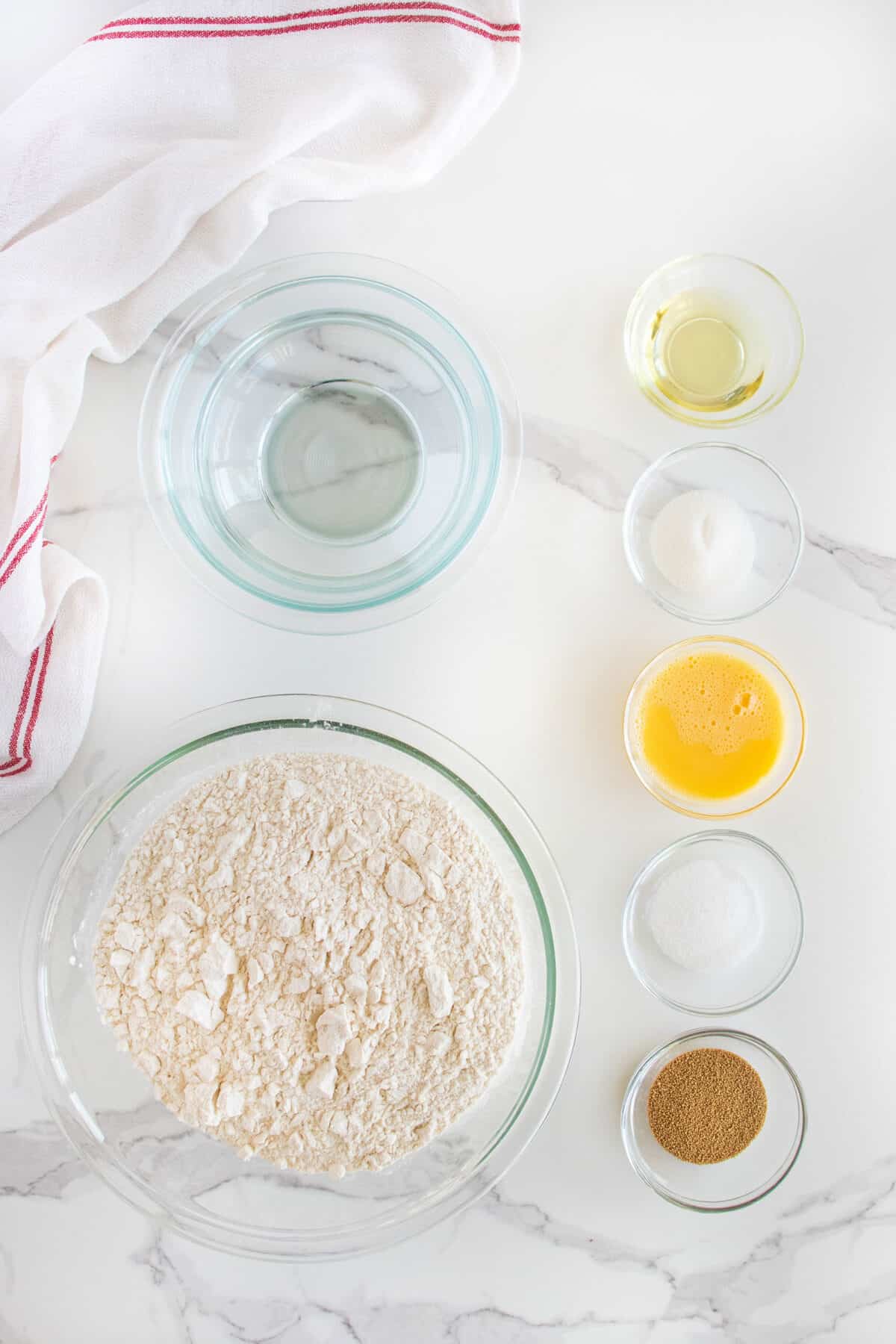 Ingredients for Homemade Bread Bowls