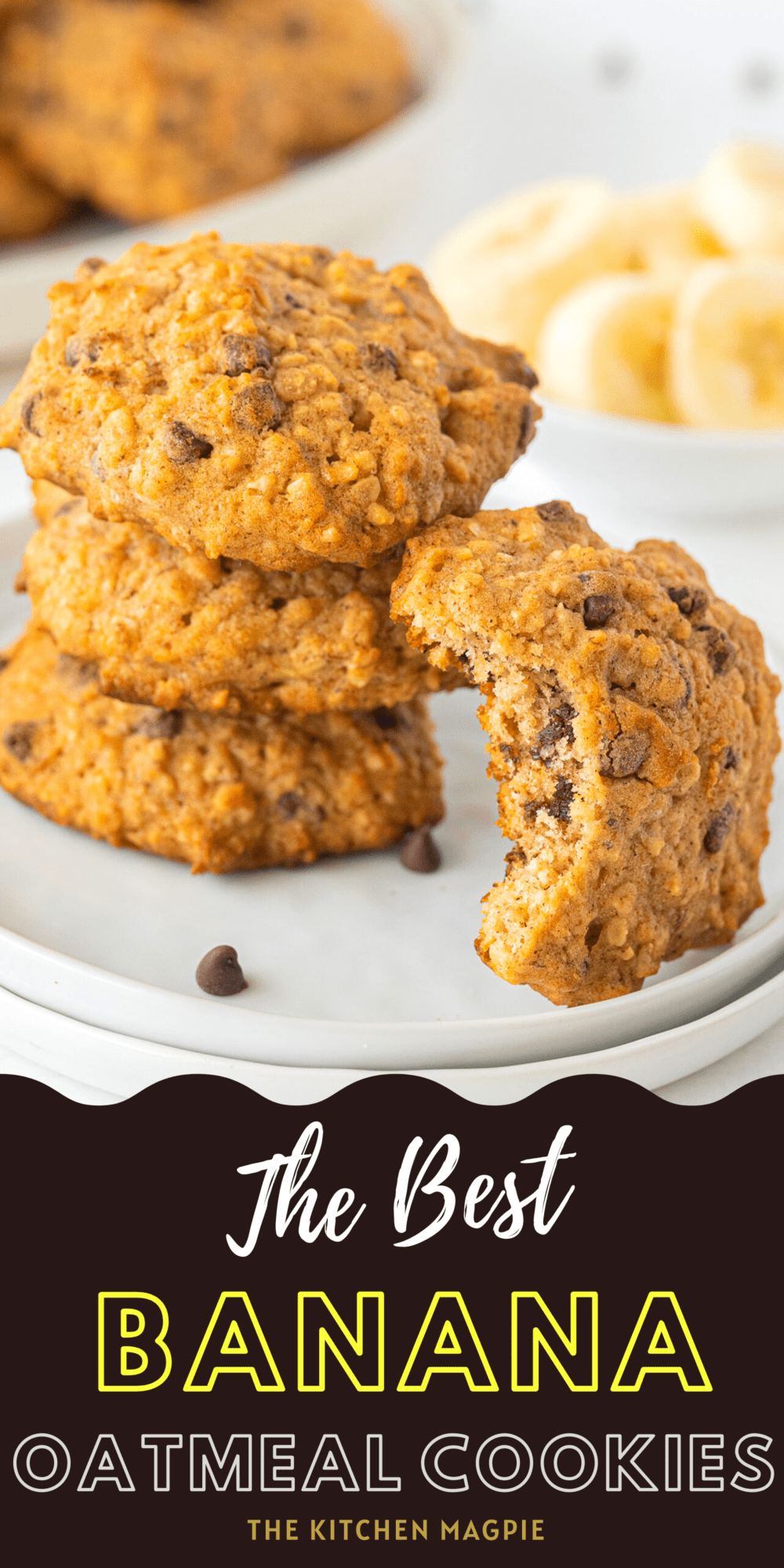  These Banana Oatmeal Cookies are a really old-fashioned recipe that my Grandma used to make! Another great way to use up ripe bananas!