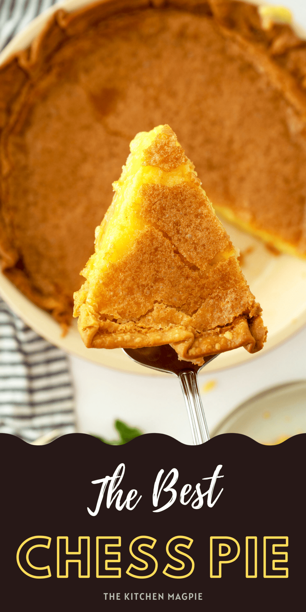 Chess pie is a decadent gooey, buttery custard-filled pie with a crispy top and pastry crust- the perfect easy Southern dessert!