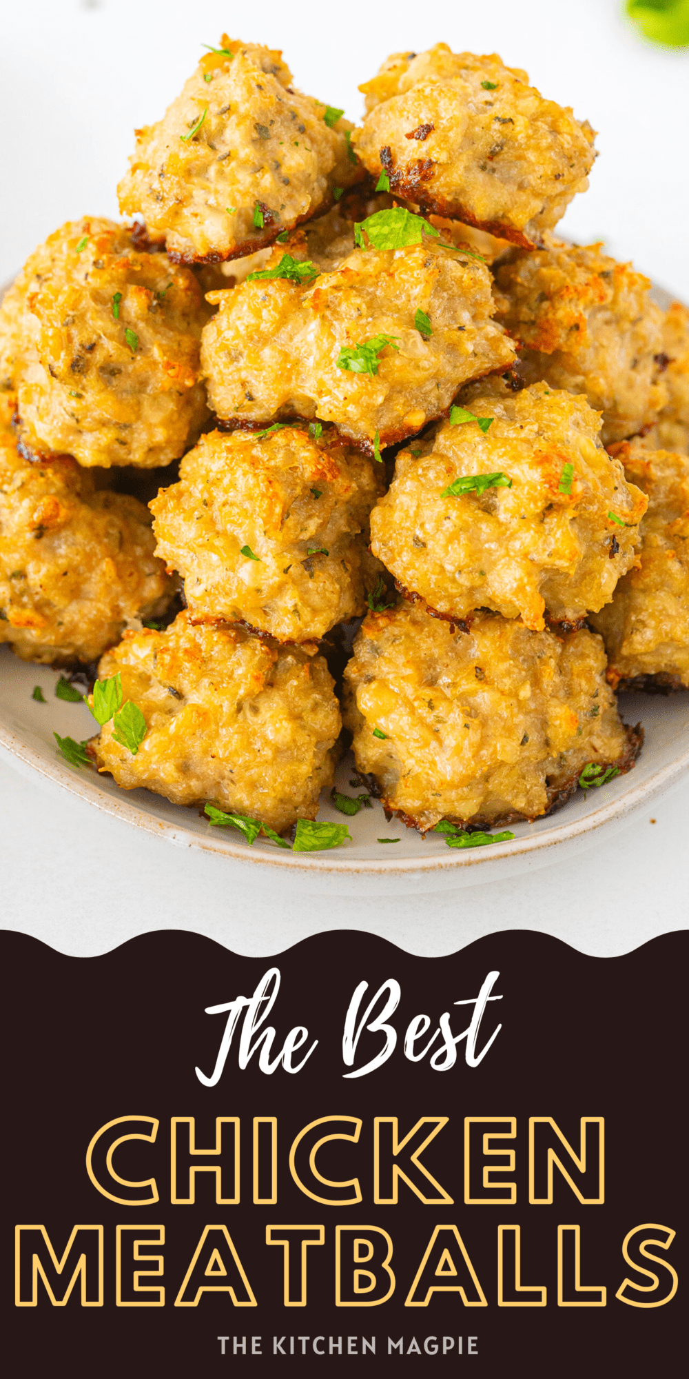 Easy, fast and juicy baked chicken meatballs to use with your favorite sauce or just as is! These are easy to freeze so you can triple the batch and do some meal prep!