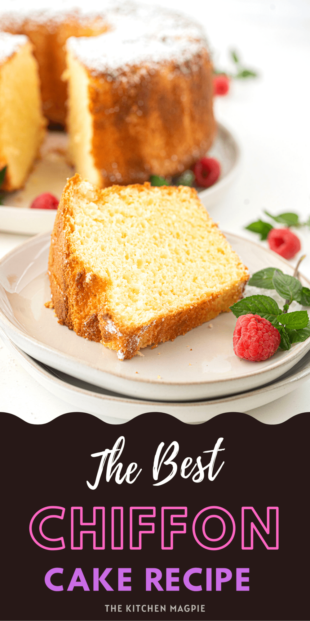 This classic 7 egg chiffon cake recipe is a fluffy, light as air cake that my Mom has been making since the 80's! I also have versions for her lemon and her poppy seed cakes as well.