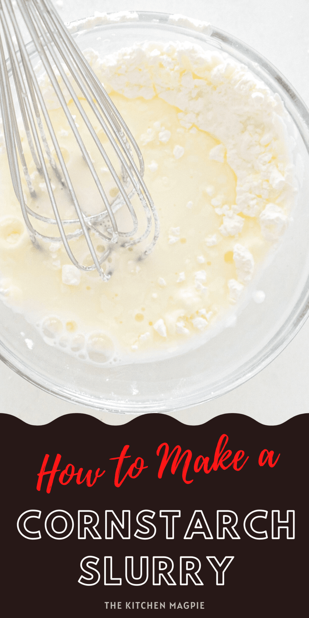 How to make a cornstarch slurry to use in dishes to thicken sauces or broths.