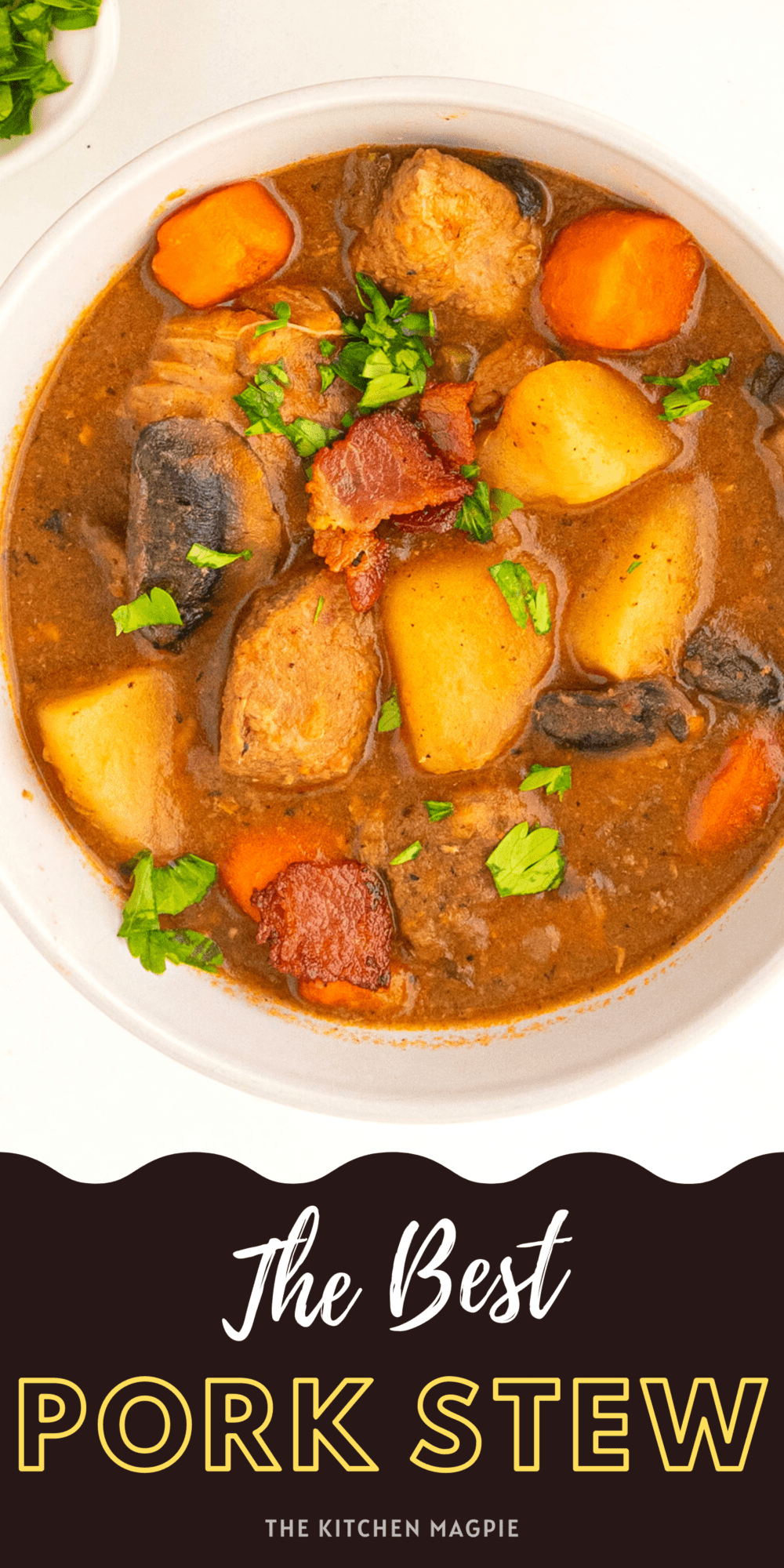 This easy and delicious homestyle pork stew is the perfect hot, filling meal that's loaded with root vegetables and tender, falling-apart pork shoulder.