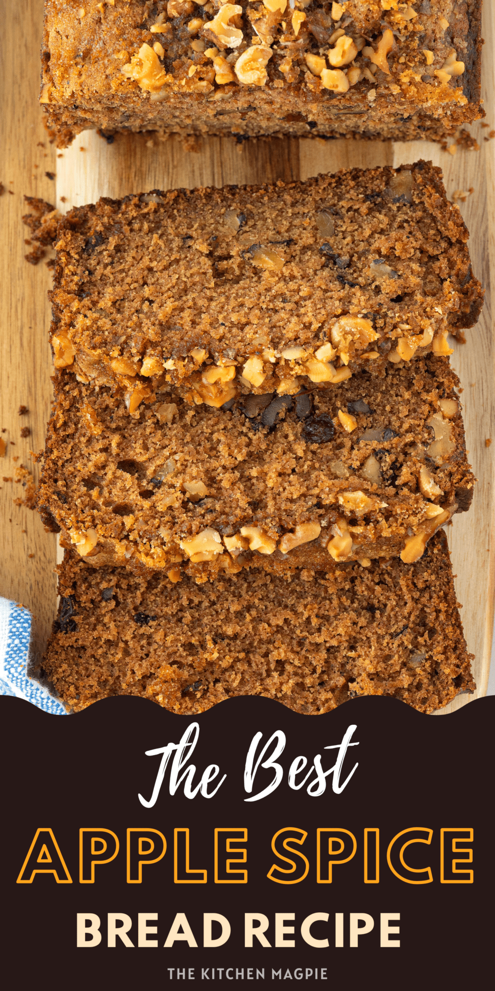 This hearty, sweet and spiced applesauce bread is loaded with raisins and nuts and is the perfect breakfast or sweet snack with a cup of coffee or tea.