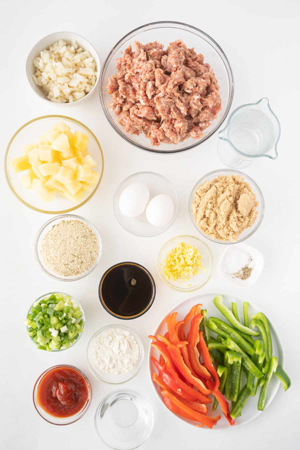 sweet and sour pork meatballs ingredients 