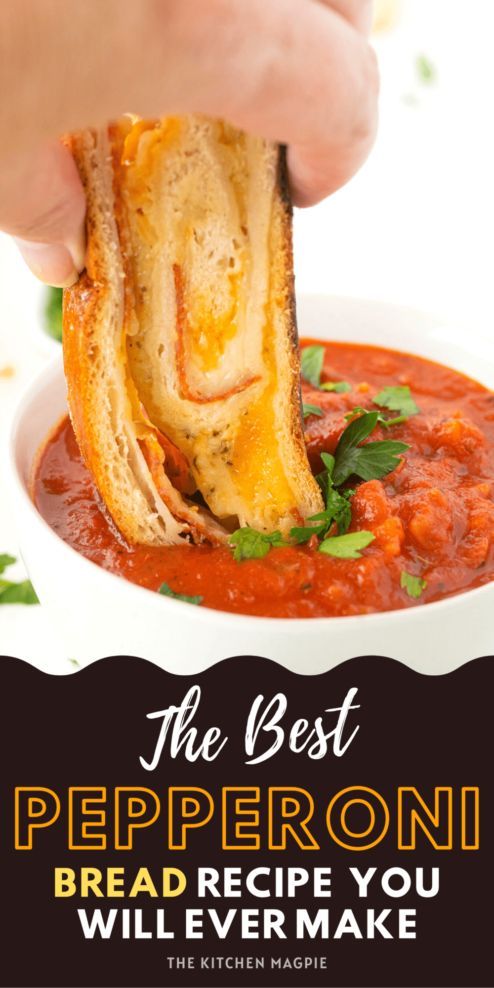 Hot pepperoni and melted cheese are baked into swirls in a loaf of white bread, sliced, and served warm. An excellent appetizer or snack the whole family will love!