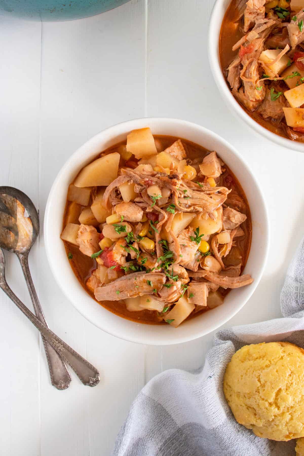 Brunswick stew in a bowl 