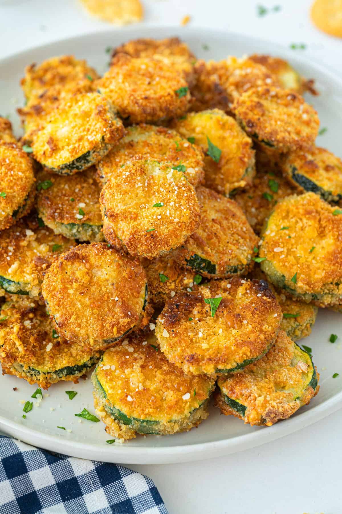 fried zucchini on a plate