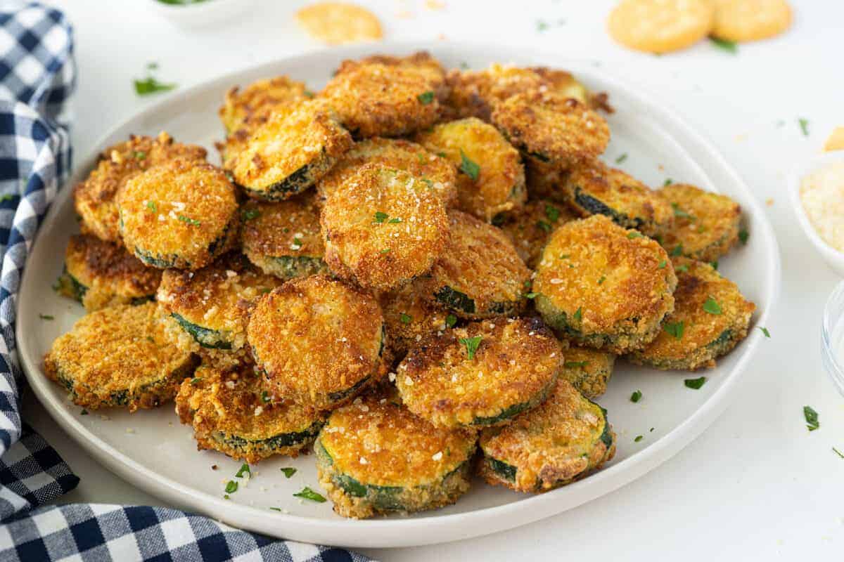 pile of pan fried zucchini