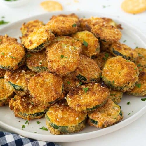 Crispy, Buttery Fried Zucchini - The Kitchen Magpie