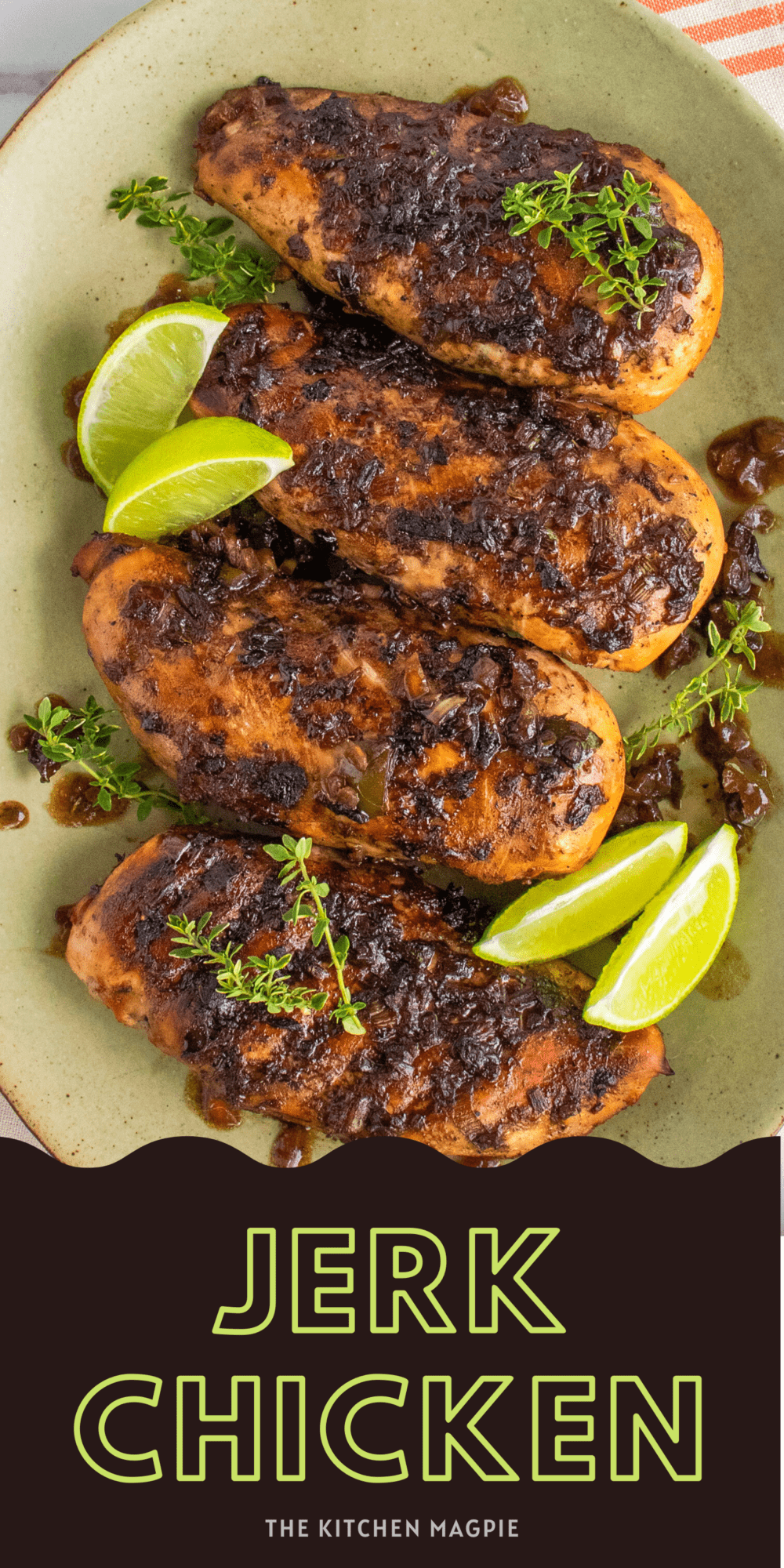 How to make jerk chicken! Chicken breasts are marinated in a spicy pepper-filled marinade then grilled to tender, juicy perfection!