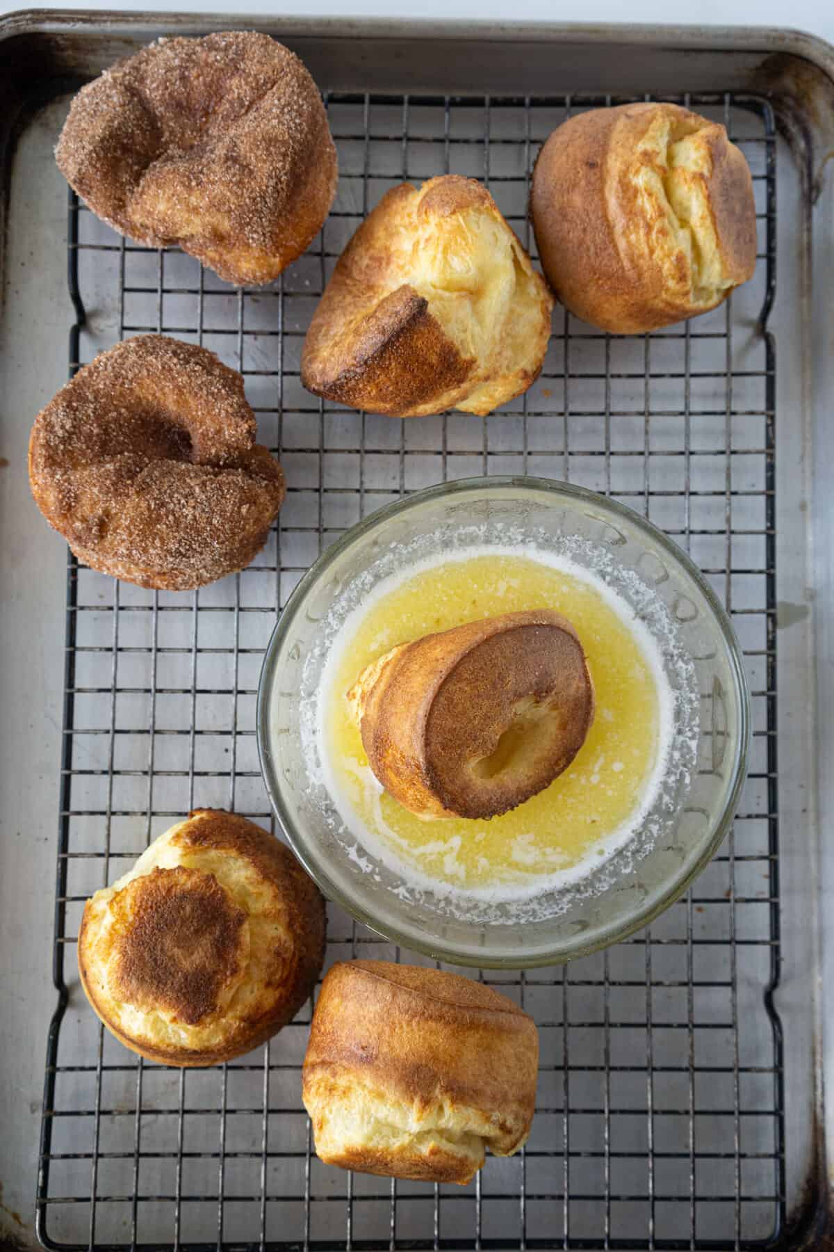dipping popovers in butter