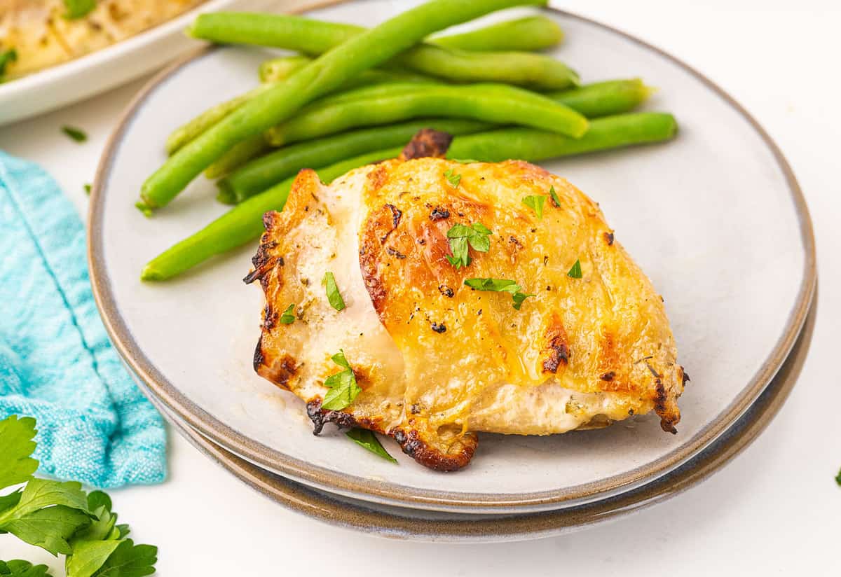 Crispy fried chicken marinated in buttermilk.