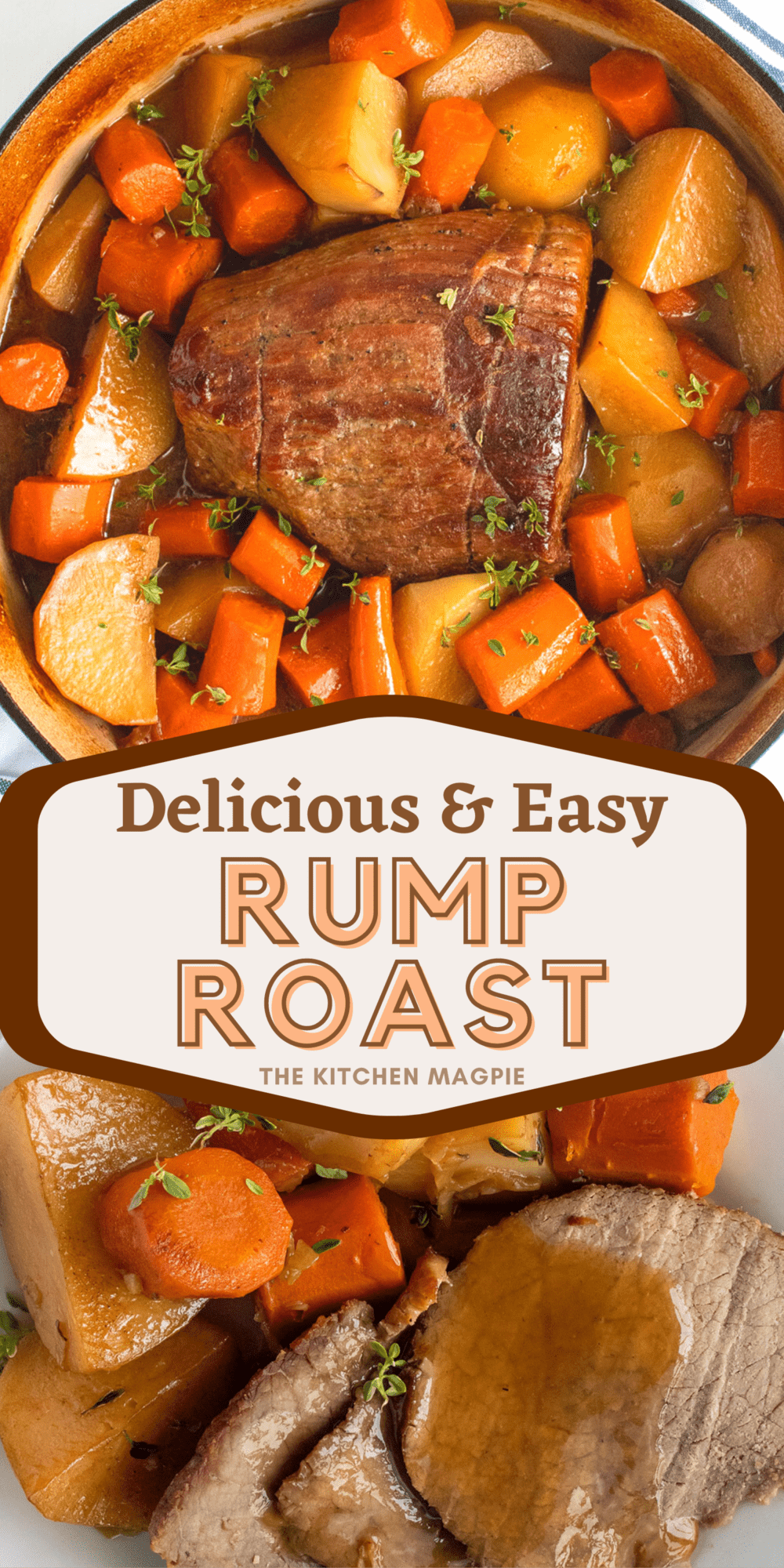How to cook a tender rump roast with vegetables. A delicious and easy recipe that the whole family will love.  