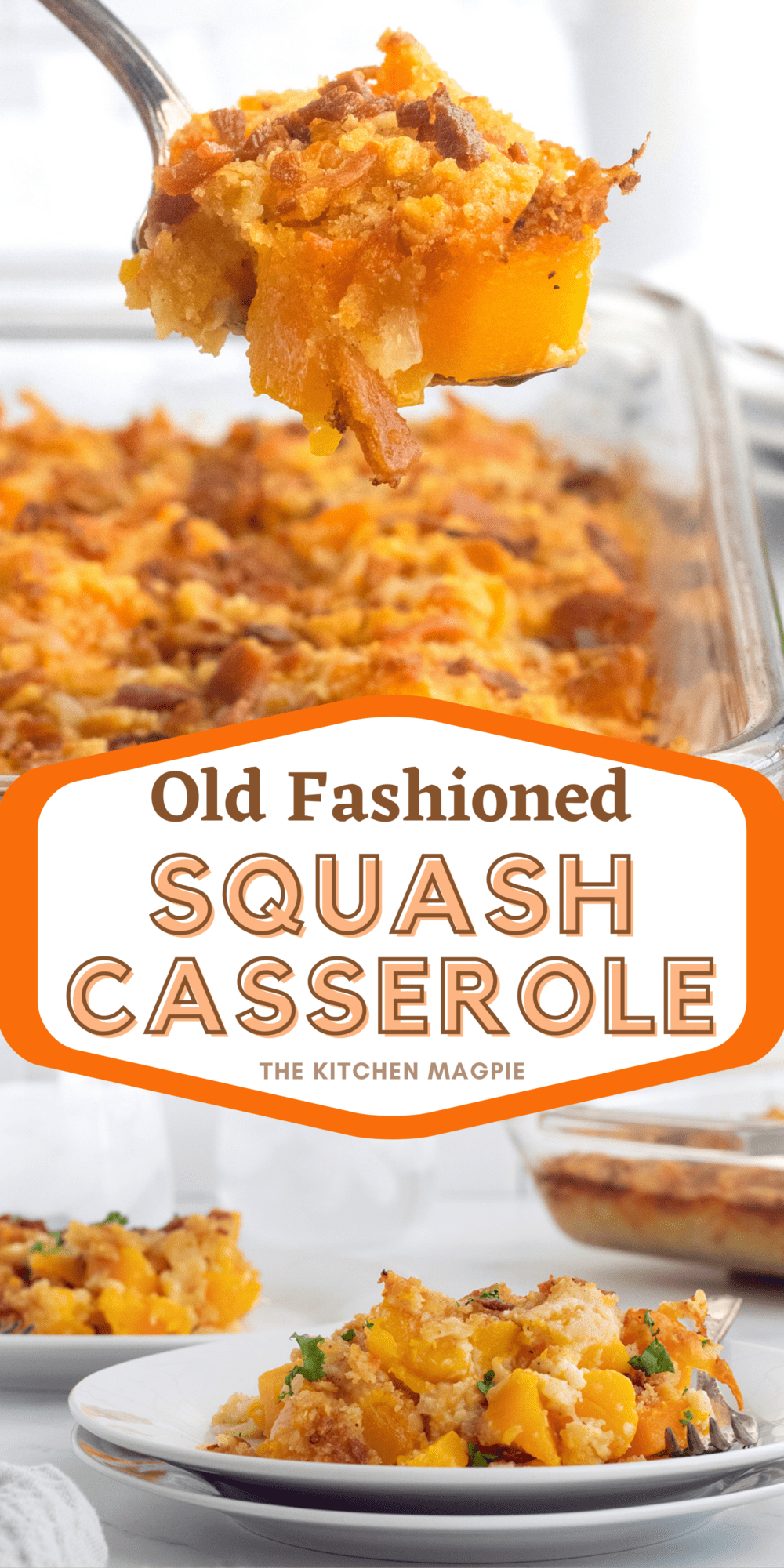 Decadent squash casserole that is baked up with a crispy, buttery cracker topping. The perfect side dish.