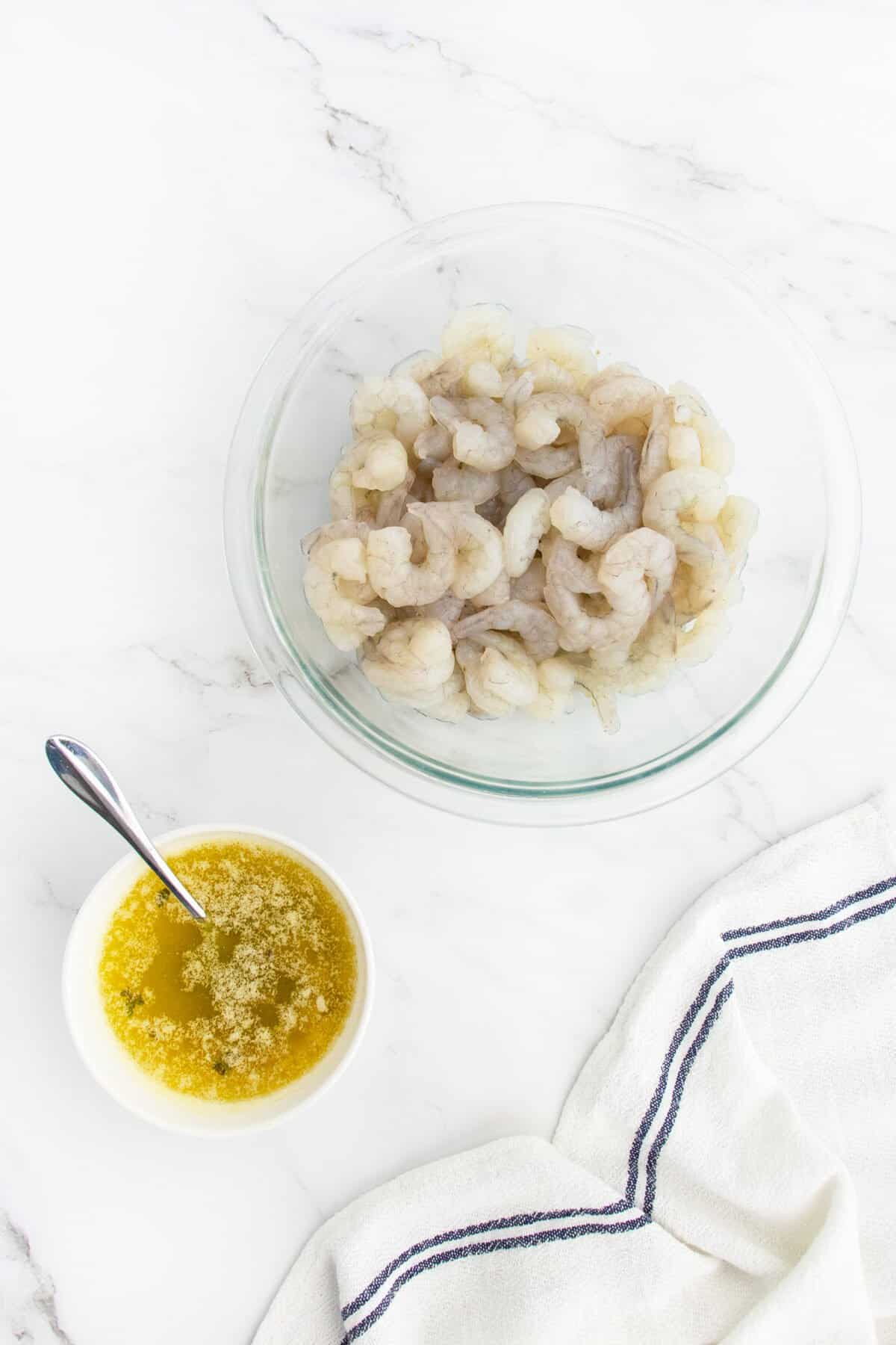 Garlic Butter Shrimp ingredients