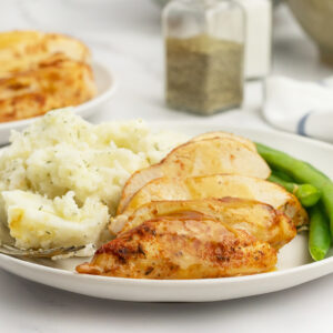 Instant Pot Chicken Breast on plate