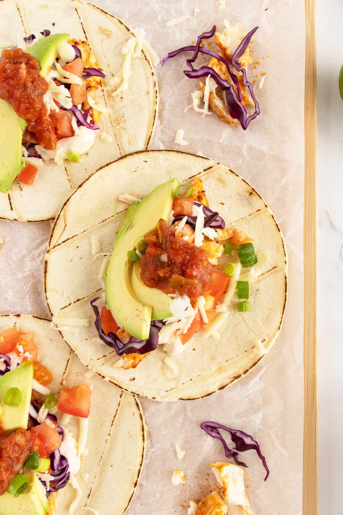 Fish Tacos with toppings