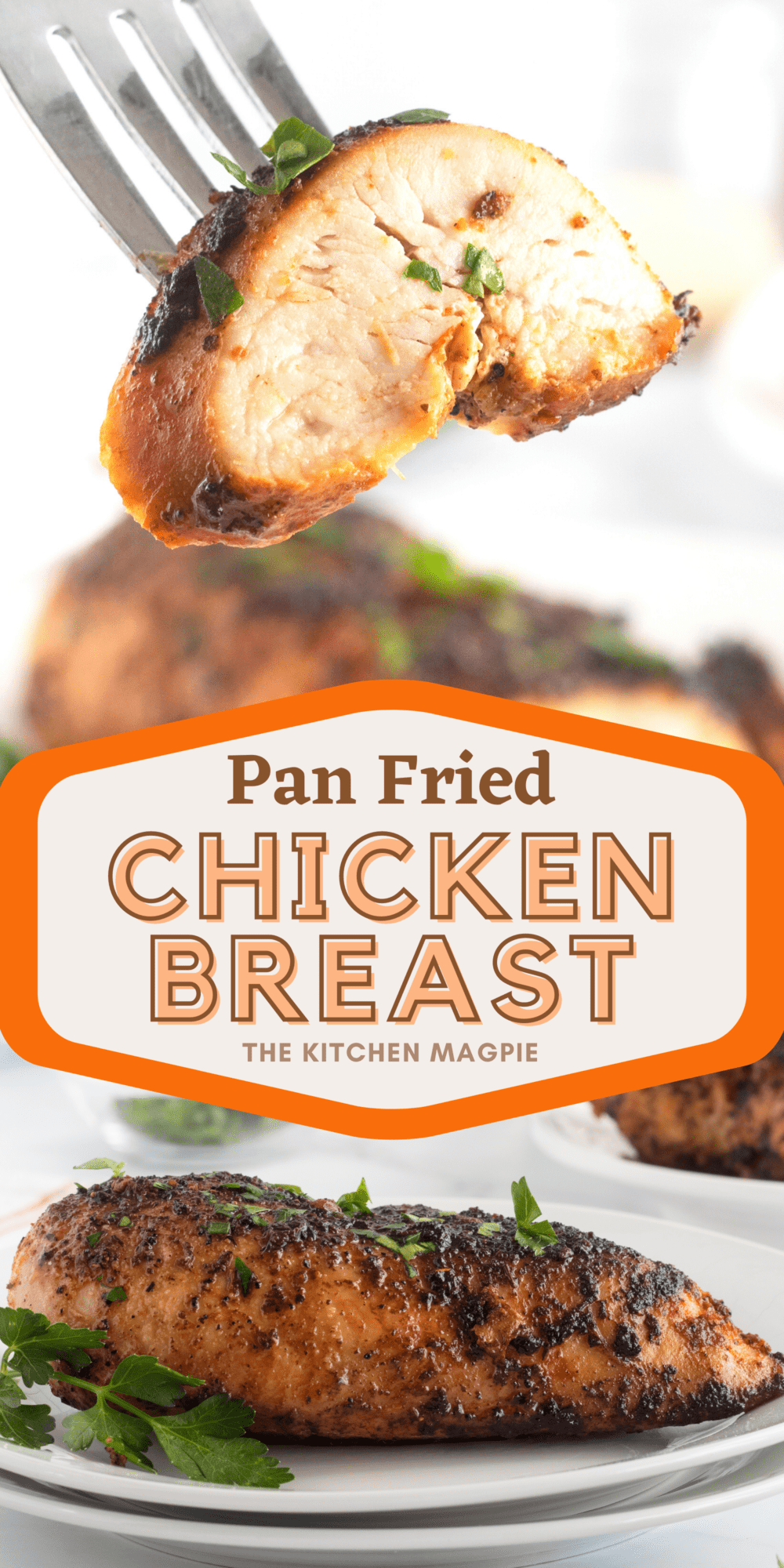 A juicy and lightly crispy chicken breast with seasonings make this a delicious meal or topping on salads or your favorite pasta.