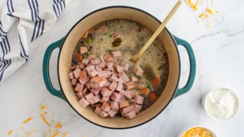 6 Ingredient Crockpot Black Bean Soup - The Kitchen Magpie