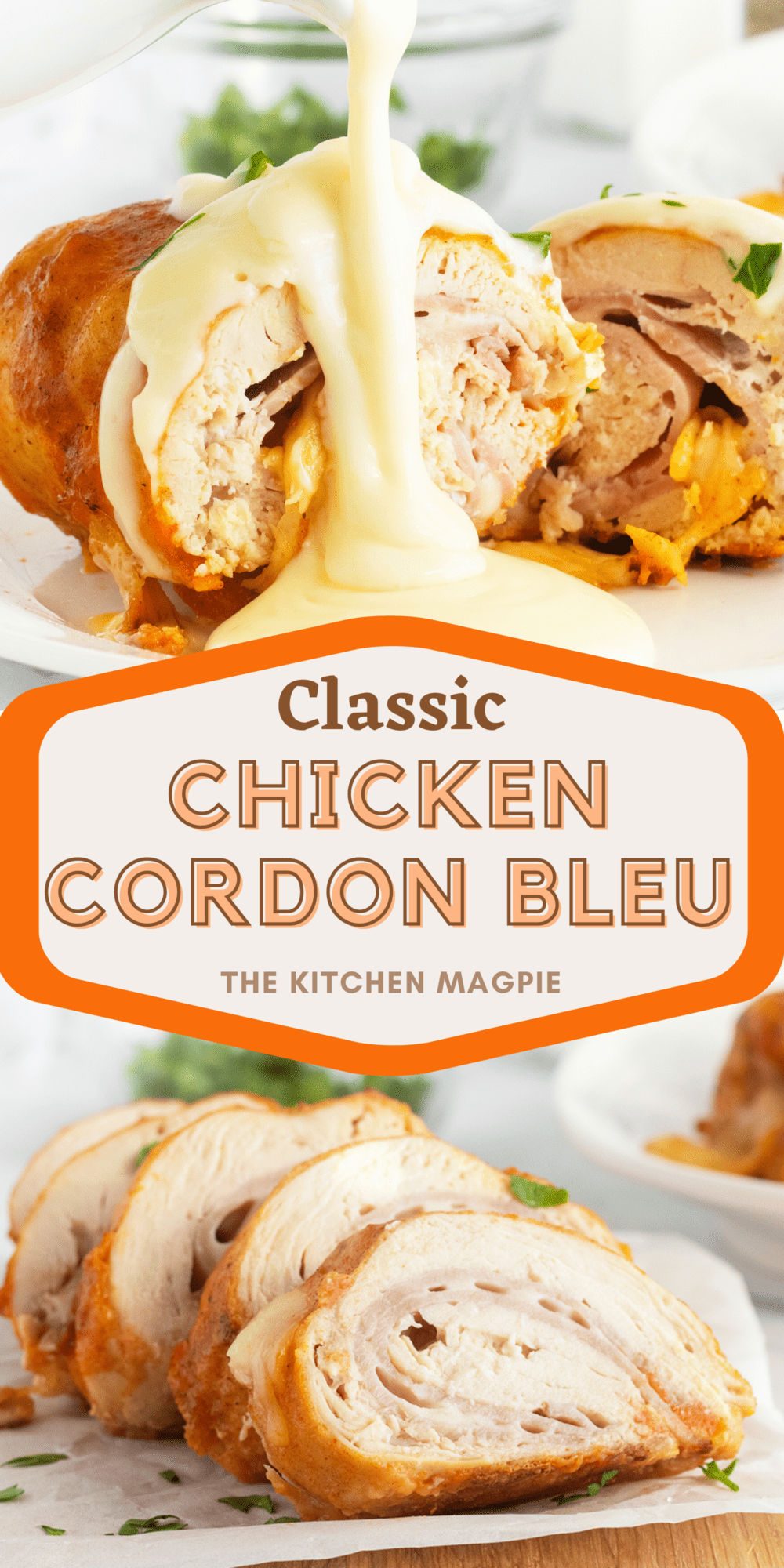 This Chicken Cordon Bleu is made even more delicious with its perfectly paired white wine sauce. You will love it so much, you may even make double the sauce!  