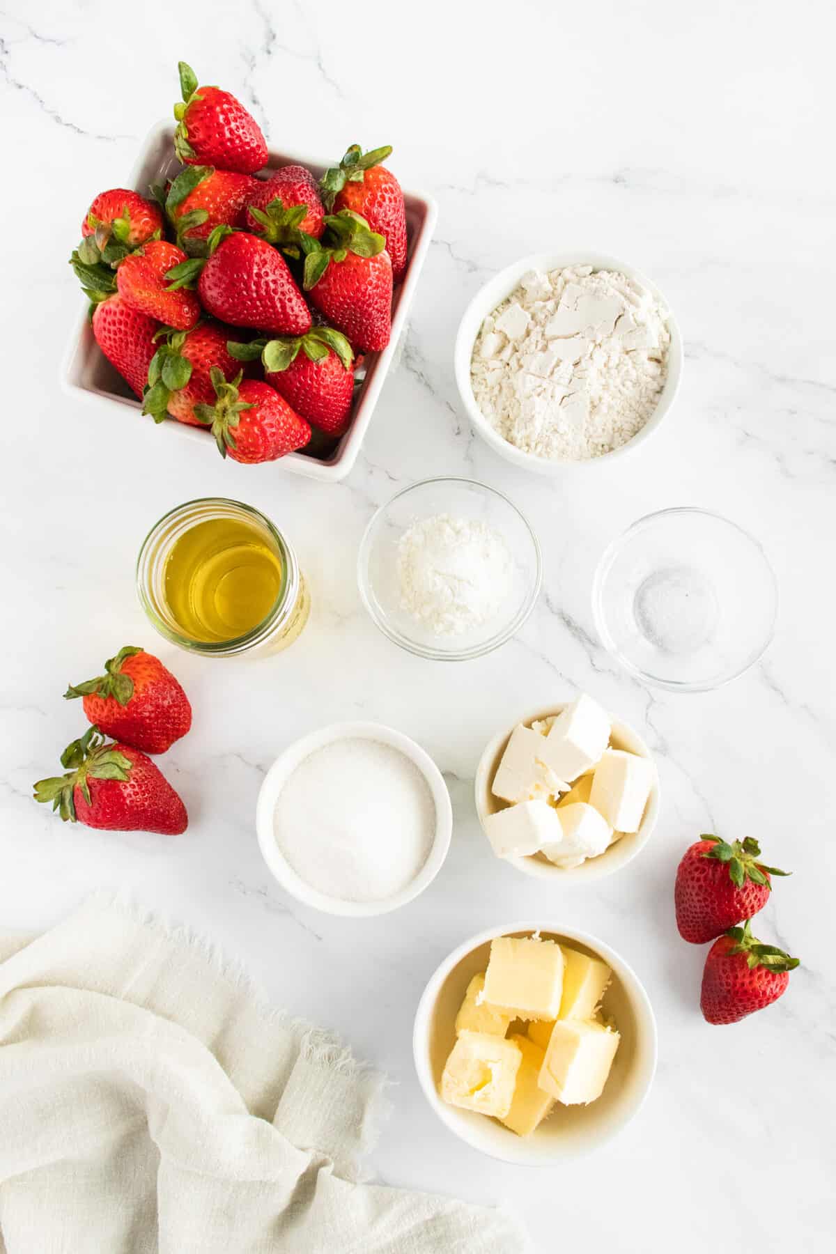Strawberry Tart ingredients