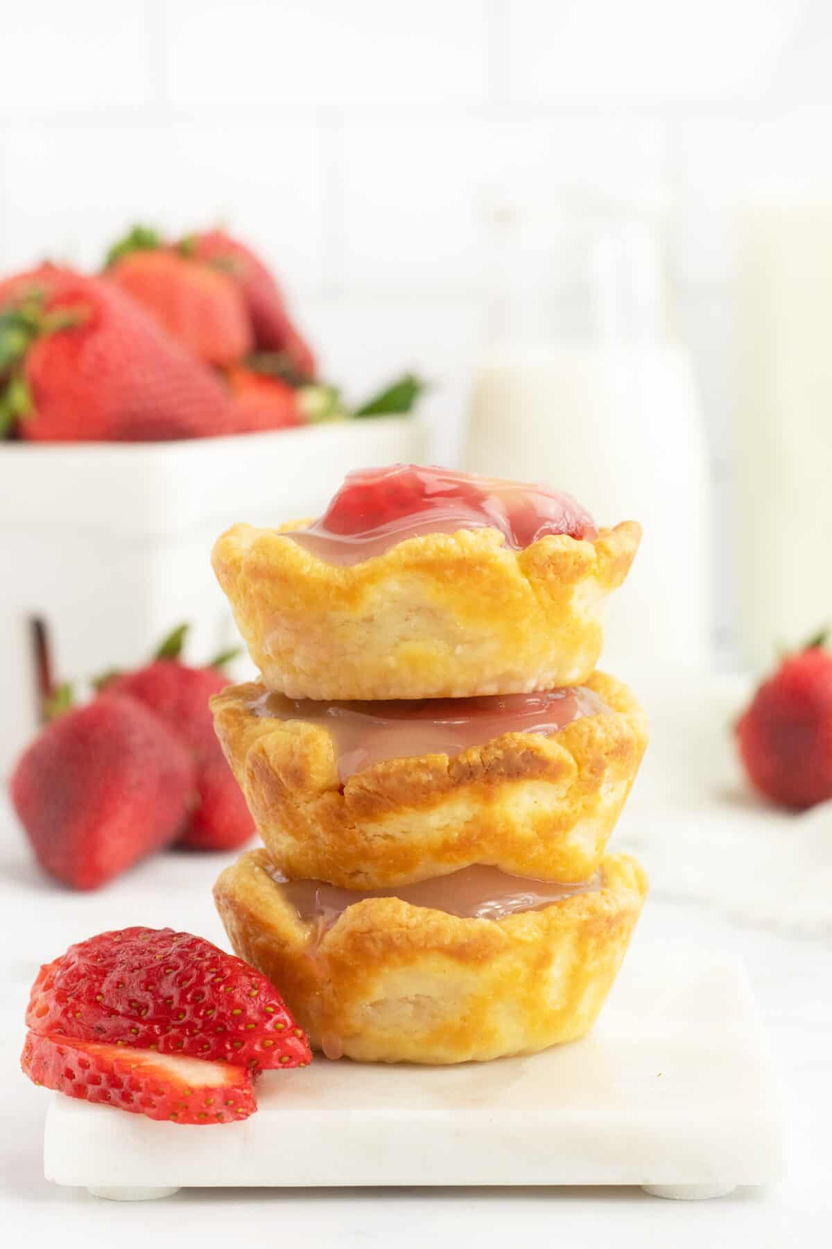 Strawberry Tarts stacked