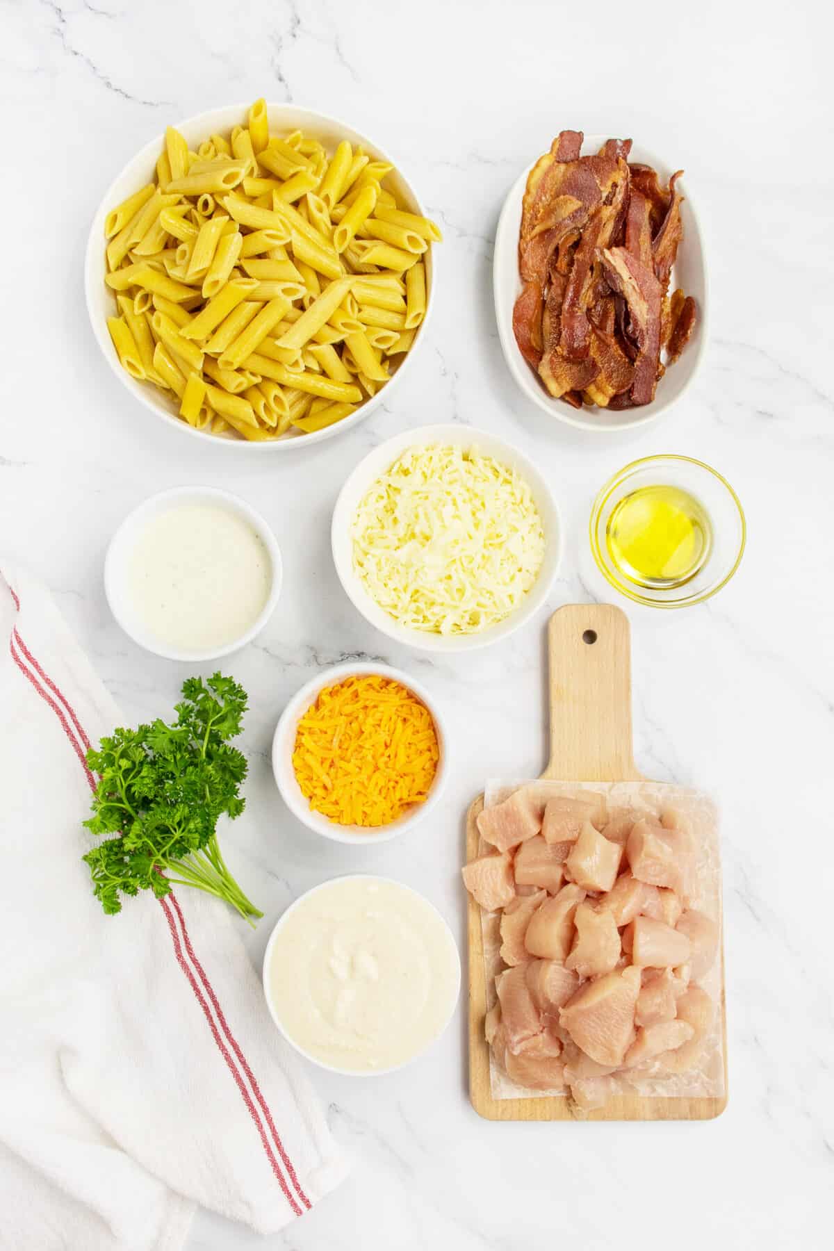 Chicken bacon ranch casserole ingredients