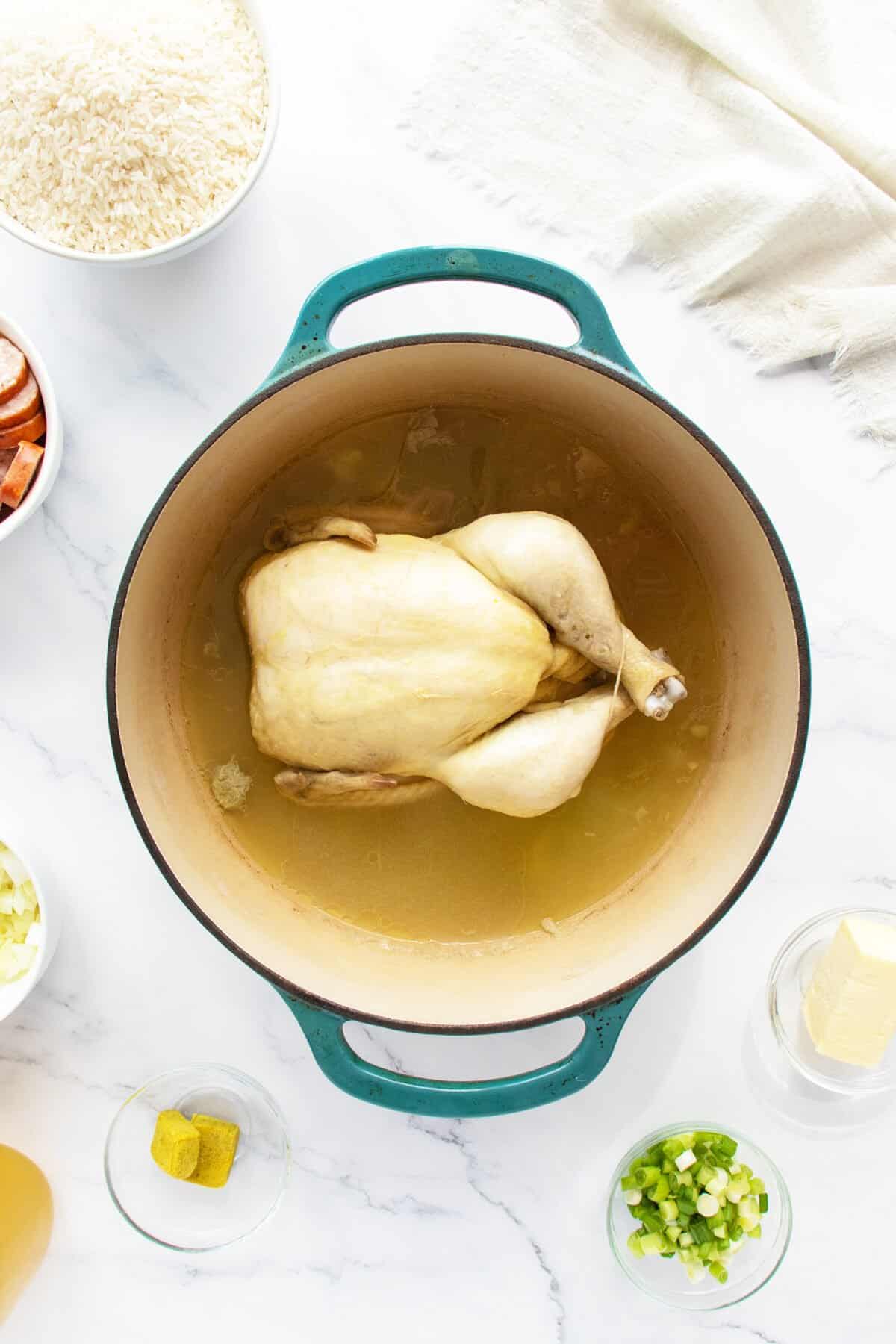Whole Chicken on pot 