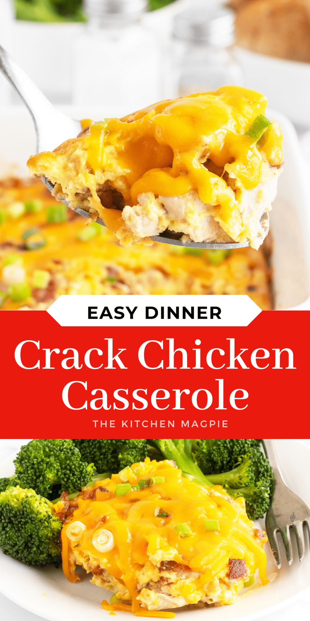 Juicy, filling, and surprisingly addictive, this recipe for a chicken casserole is very aptly named. It is definitely not a healthy weeknight meal, but it is absolutely worth it to make a big batch and just indulge once in a while.