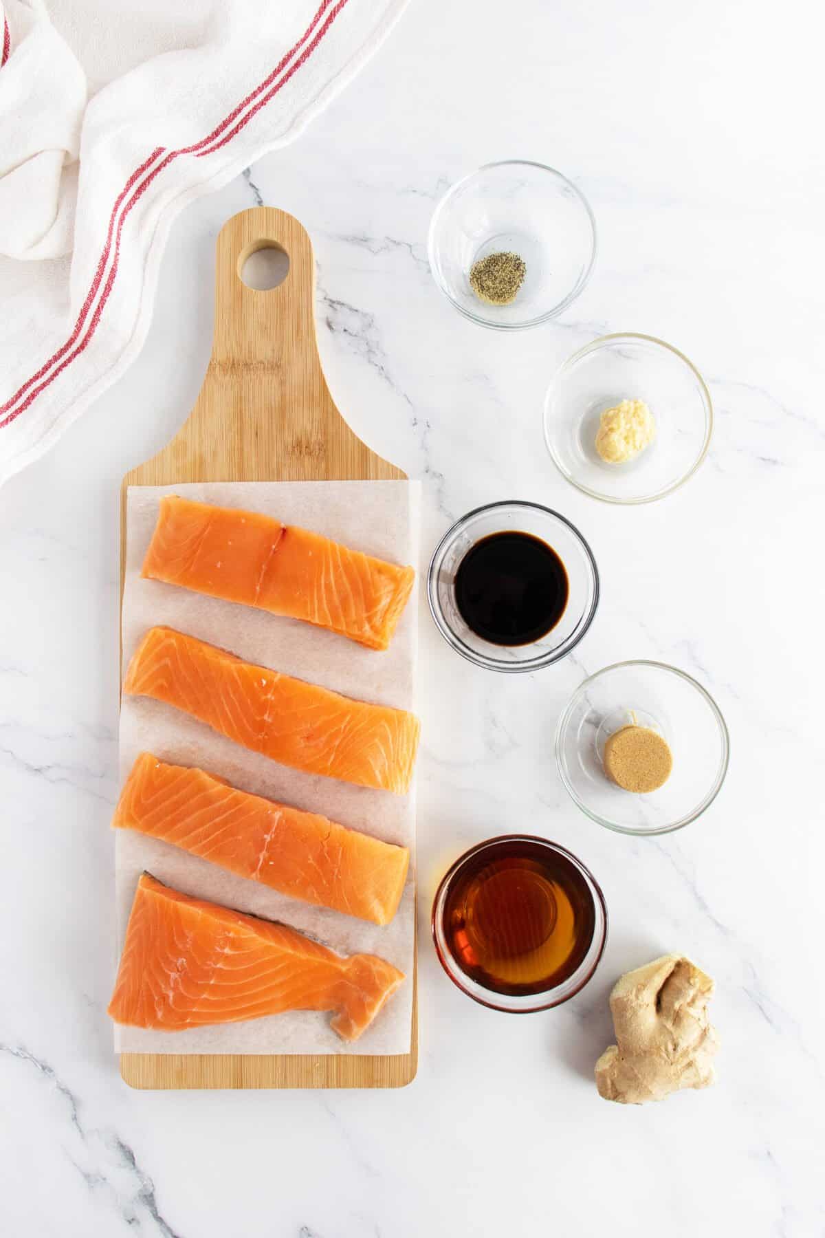 Maple Glazed Salmon ingredients