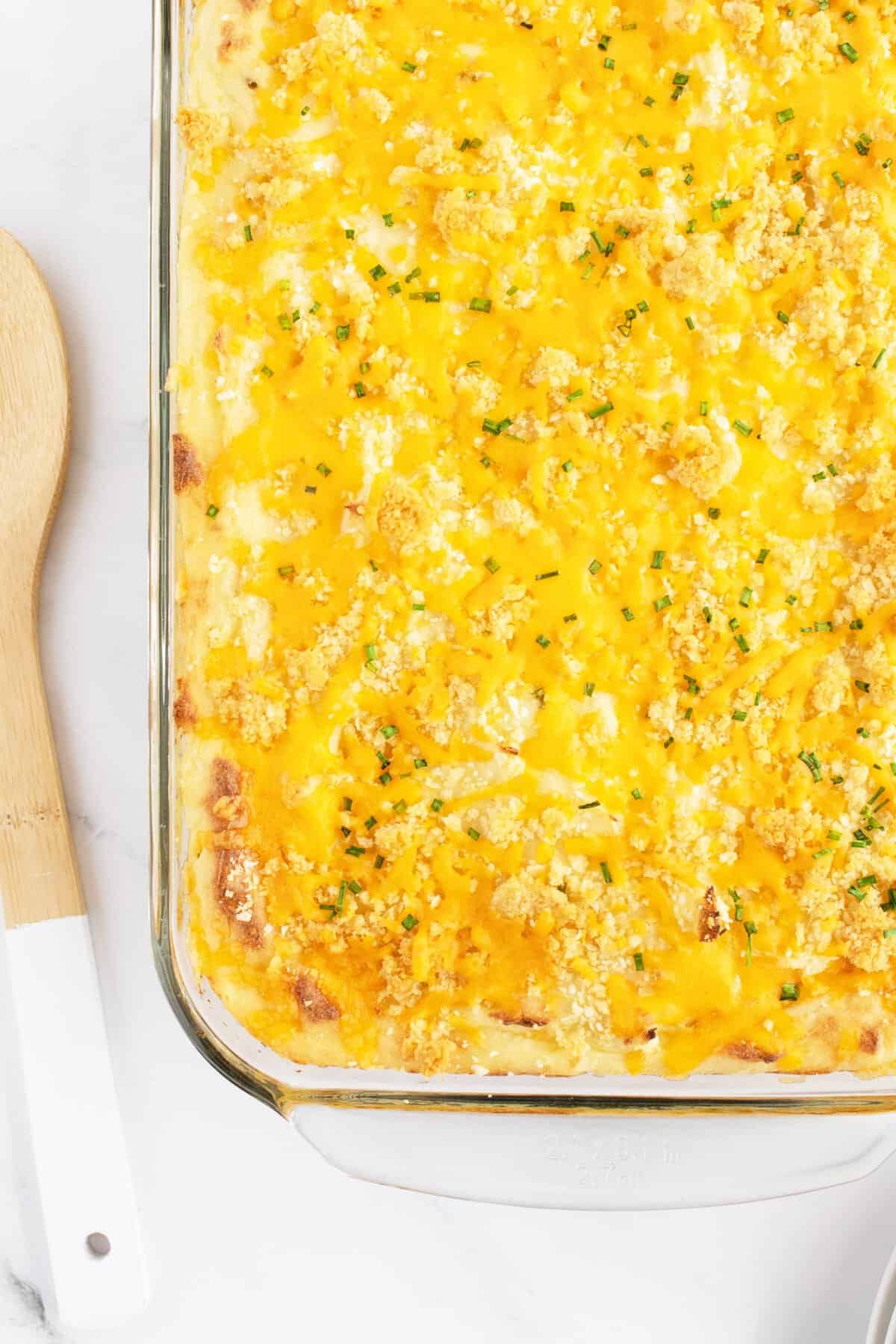 Party Potatoes in a baking pan