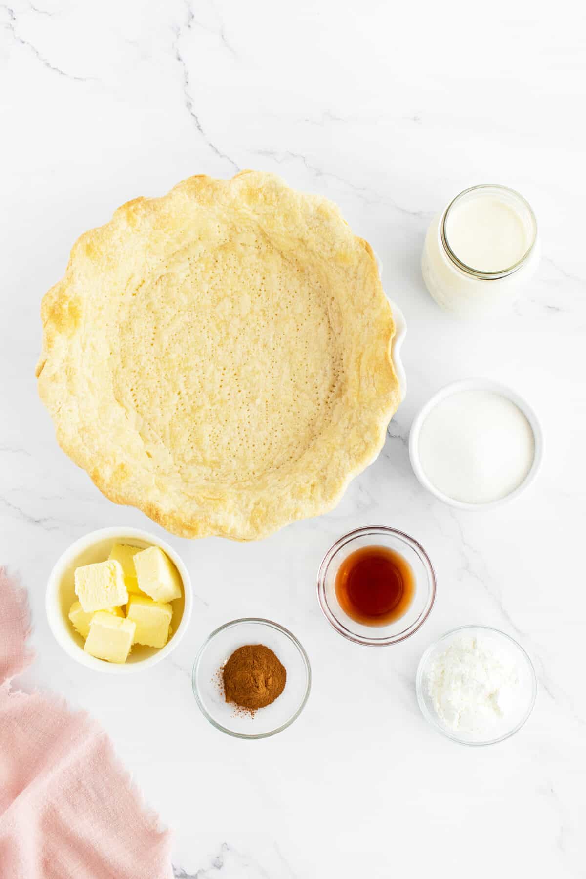 Sugar cream pie ingredients