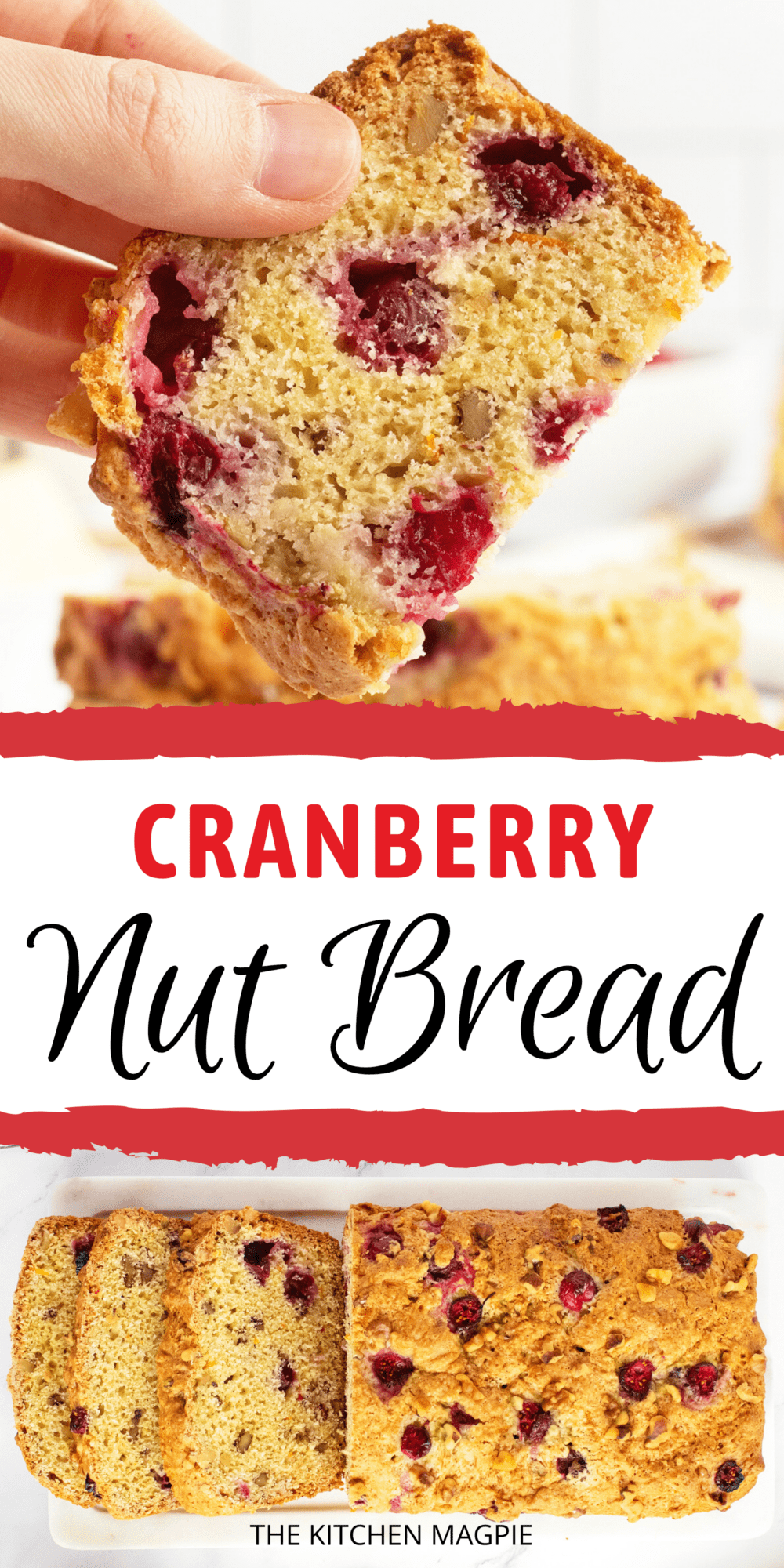 Packed with nuts, cranberries, and citrus flavors, this quick bread recipe is a great breakfast or dense snack.