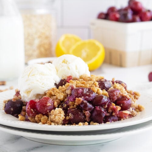 Easy Cherry Crisp The Kitchen Magpie