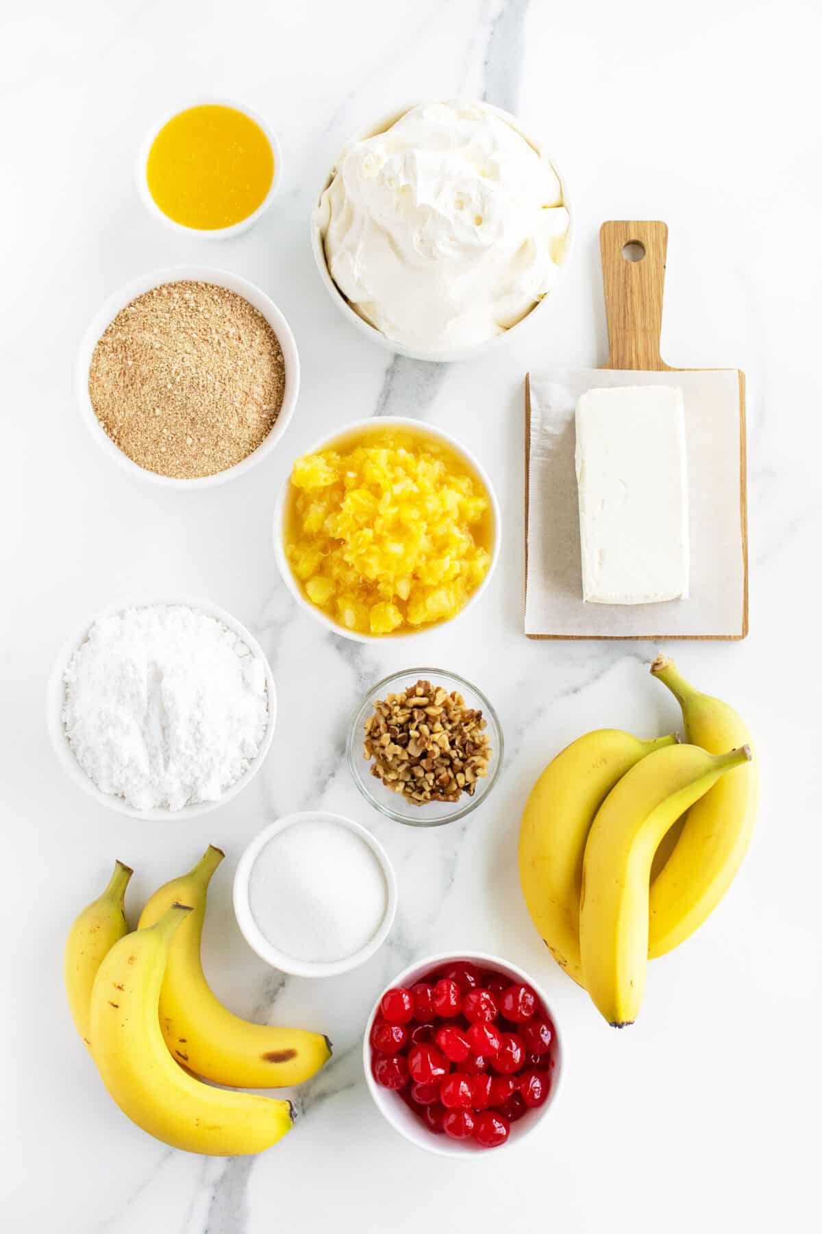 banana split cake ingredients