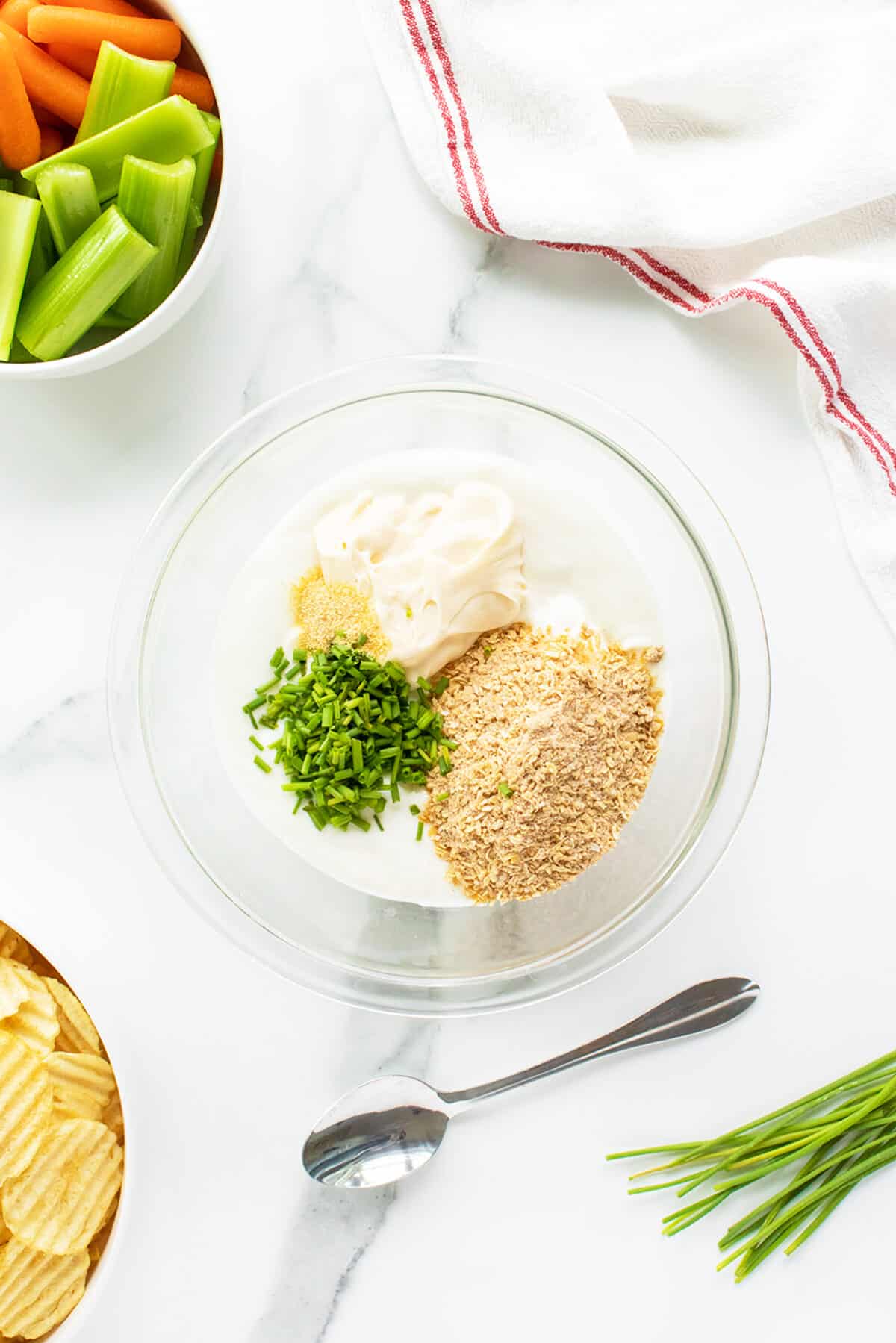 french onion dip spices in a bowl