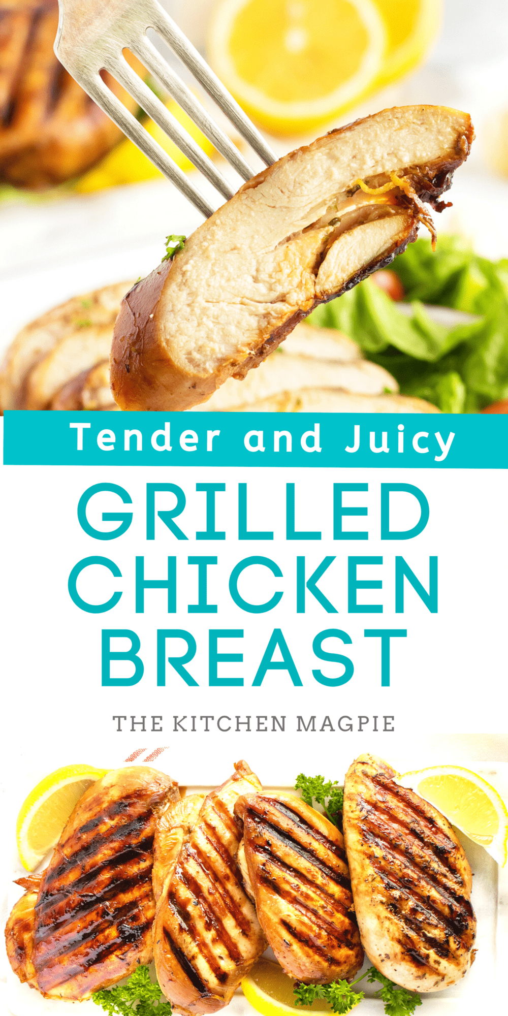 Chicken breasts that are marinated in a flavor-packed marinade, then grilled to tender, juicy perfection! 