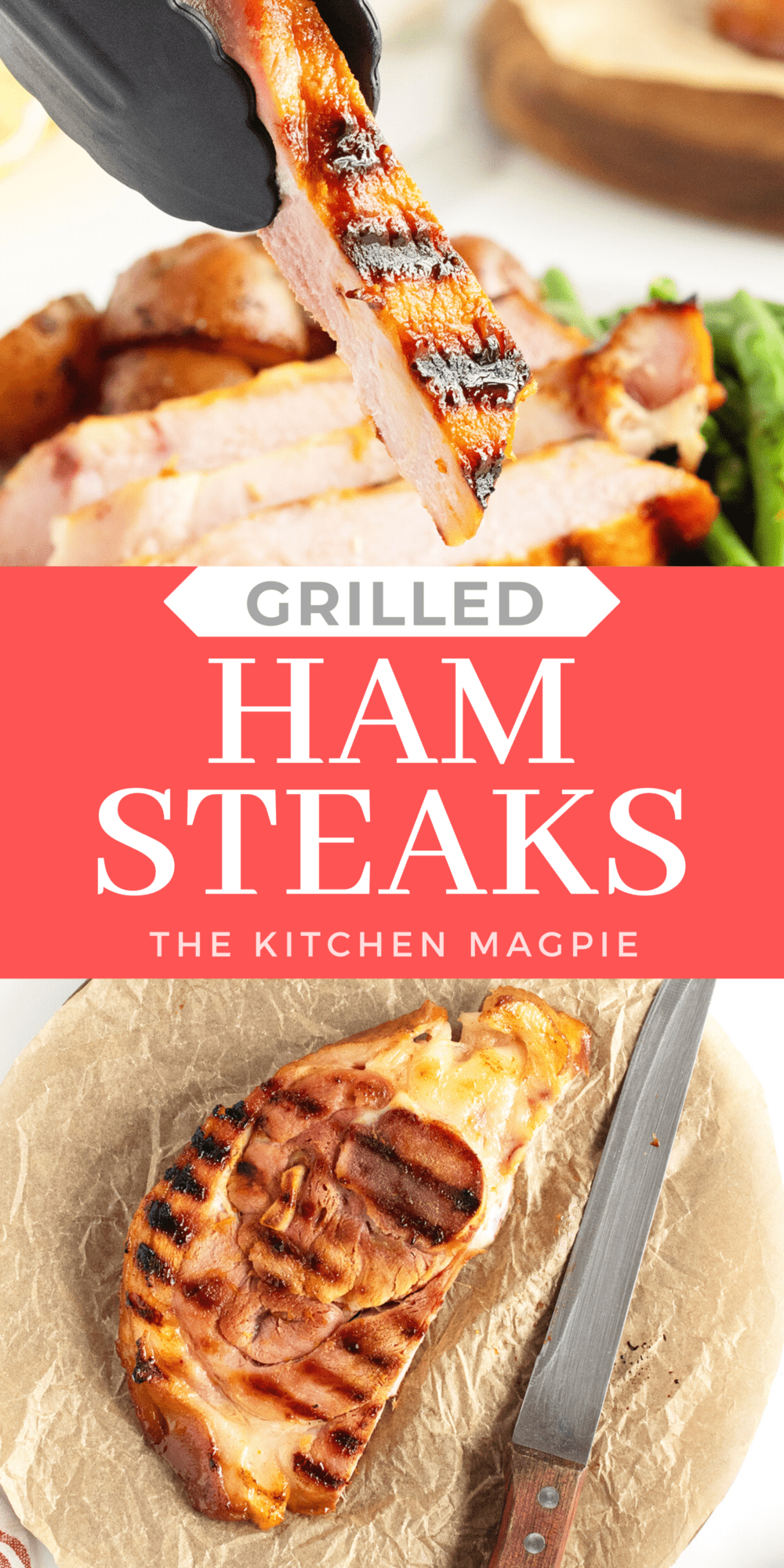 Marinate a ham steak in a delicious apricot glaze, then grill up for the perfect sweet and salty ham dish! A great way to cook ham steaks!