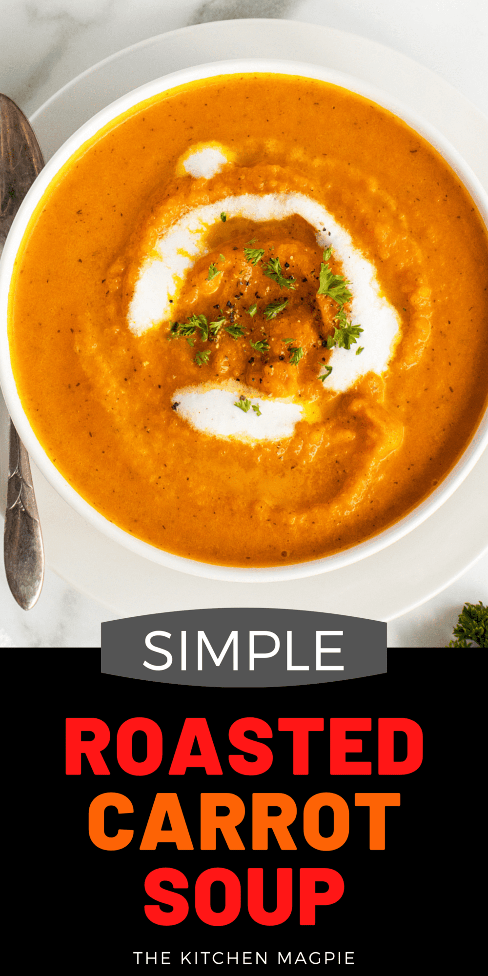 Carrots are great as a side dish, they are even better when lightly roasted and turned into this delicious roasted carrot soup.