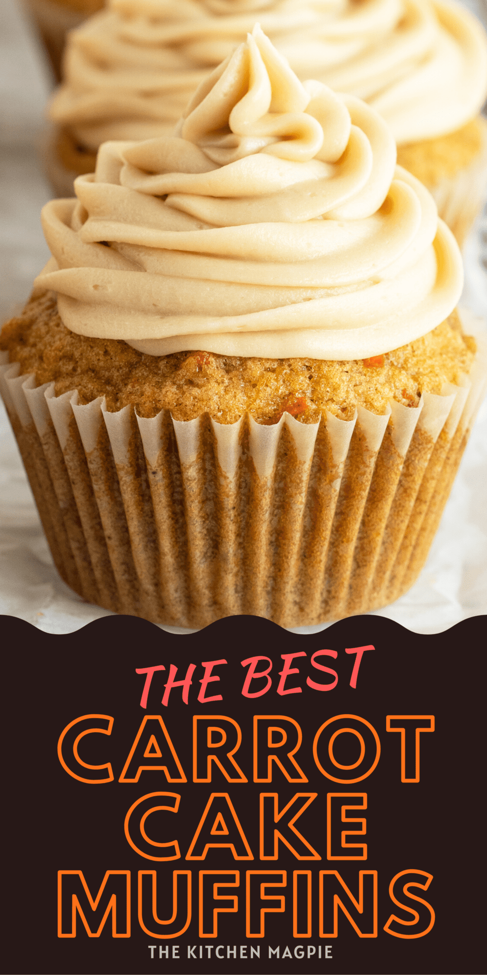 Everyone loves a good carrot muffin, especially when paired with a sweet and delicious frosting, making these great individual desserts.