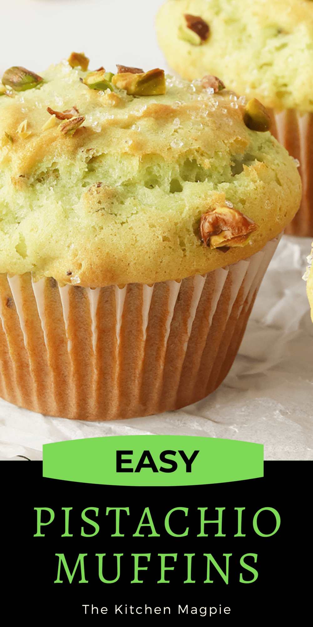 These Pistachio Muffins have a really pronounced pistachio flavor, they should be light, airy, and super professional, not to mention tasty.