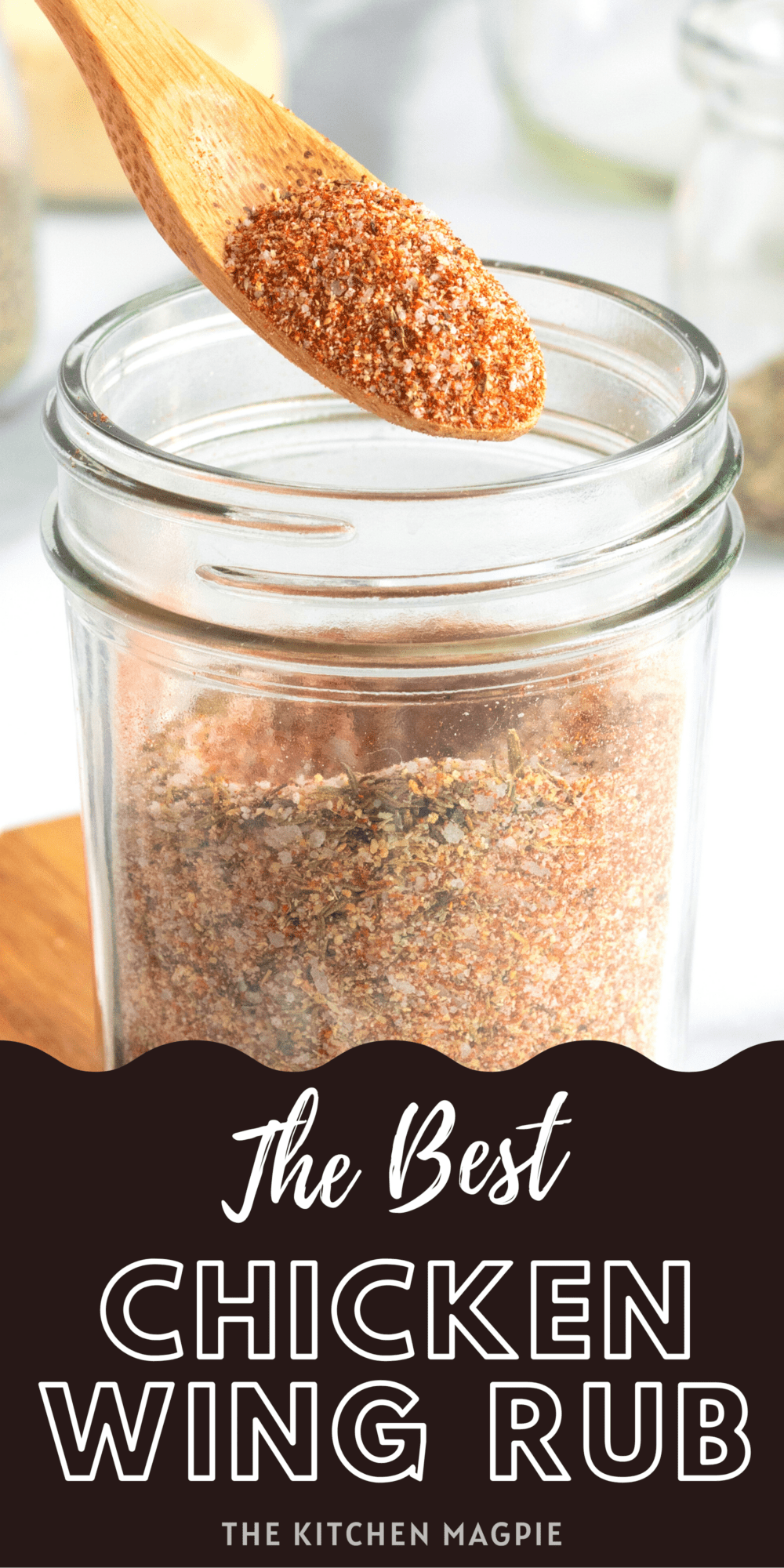 This chicken wing rub is the perfect easy seasoning for chicken wings. Grilled or baked chicken wings are excellent with this!